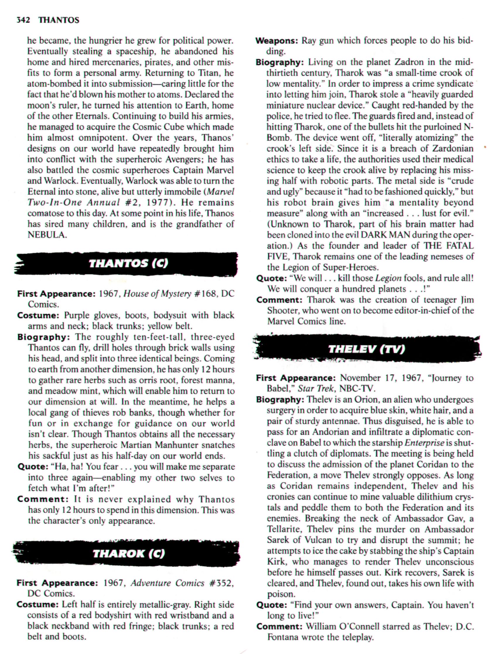 Read online The Encyclopedia of Super Villains comic -  Issue # TPB (Part 2) - 133