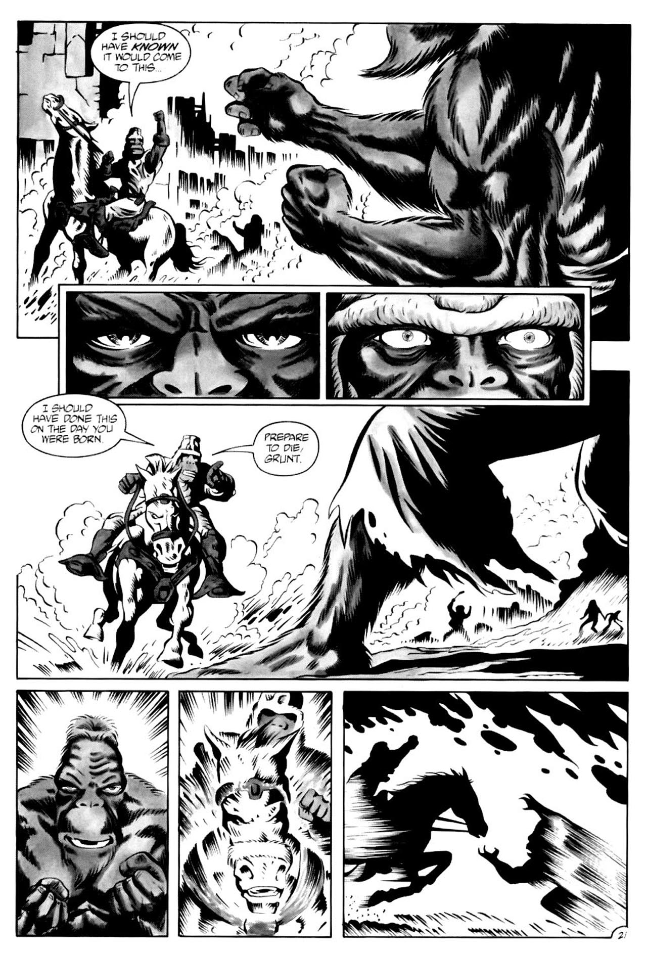 Read online Planet of the Apes (1990) comic -  Issue #4 - 23
