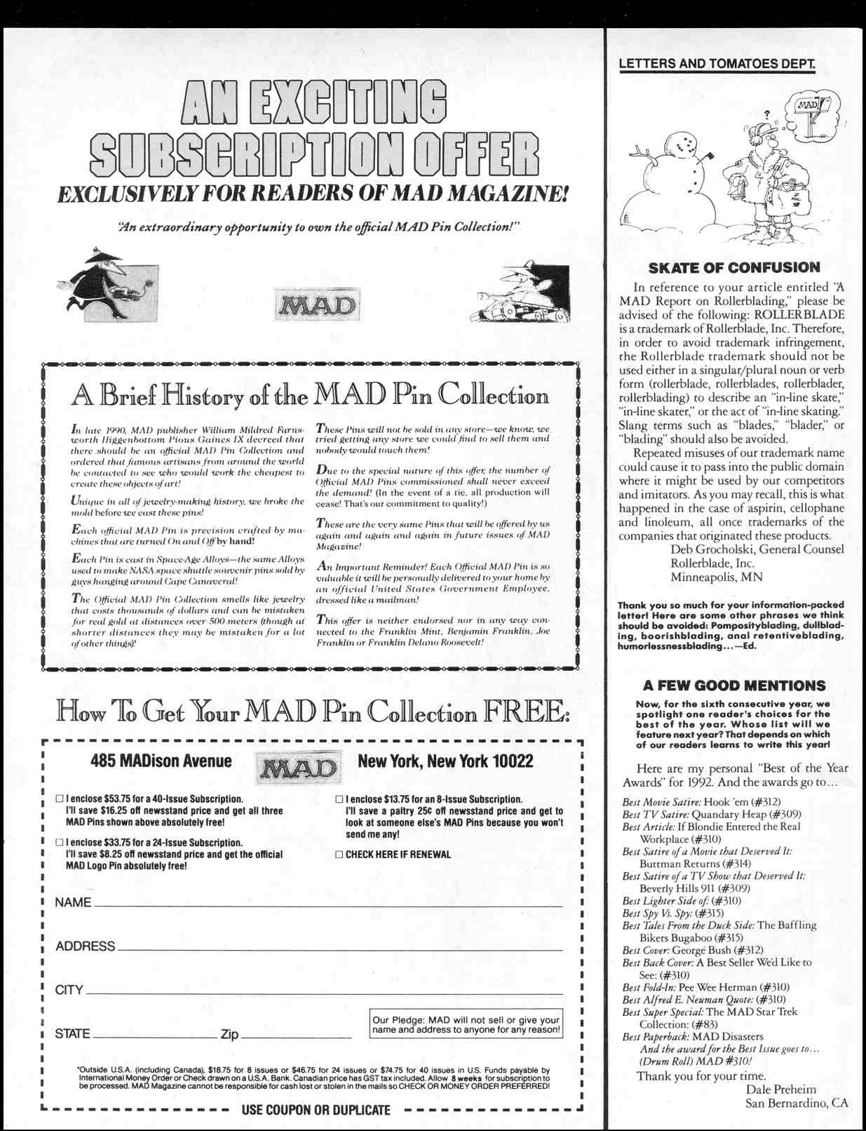 Read online MAD comic -  Issue #319 - 4