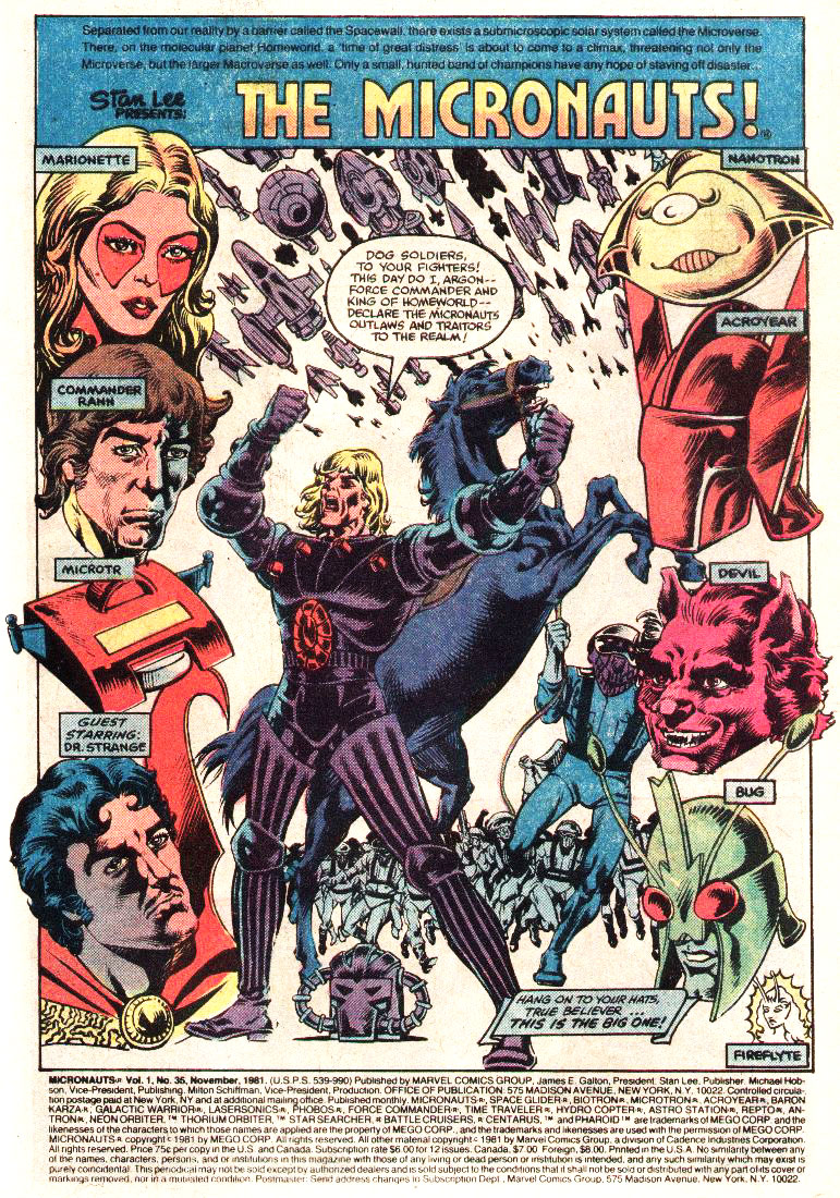 Read online Micronauts (1979) comic -  Issue #35 - 2
