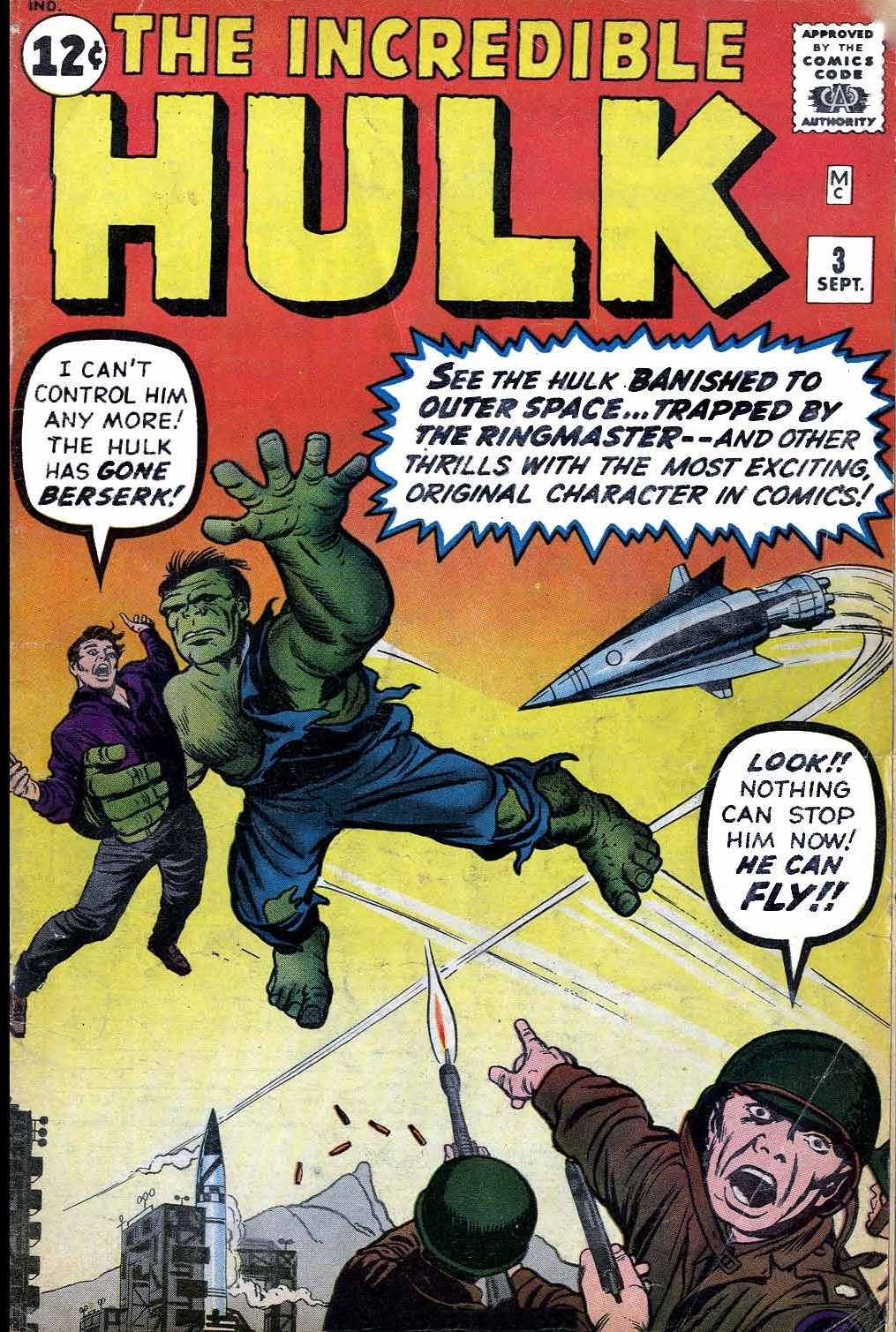 Read online The Incredible Hulk (1962) comic -  Issue #3 - 1