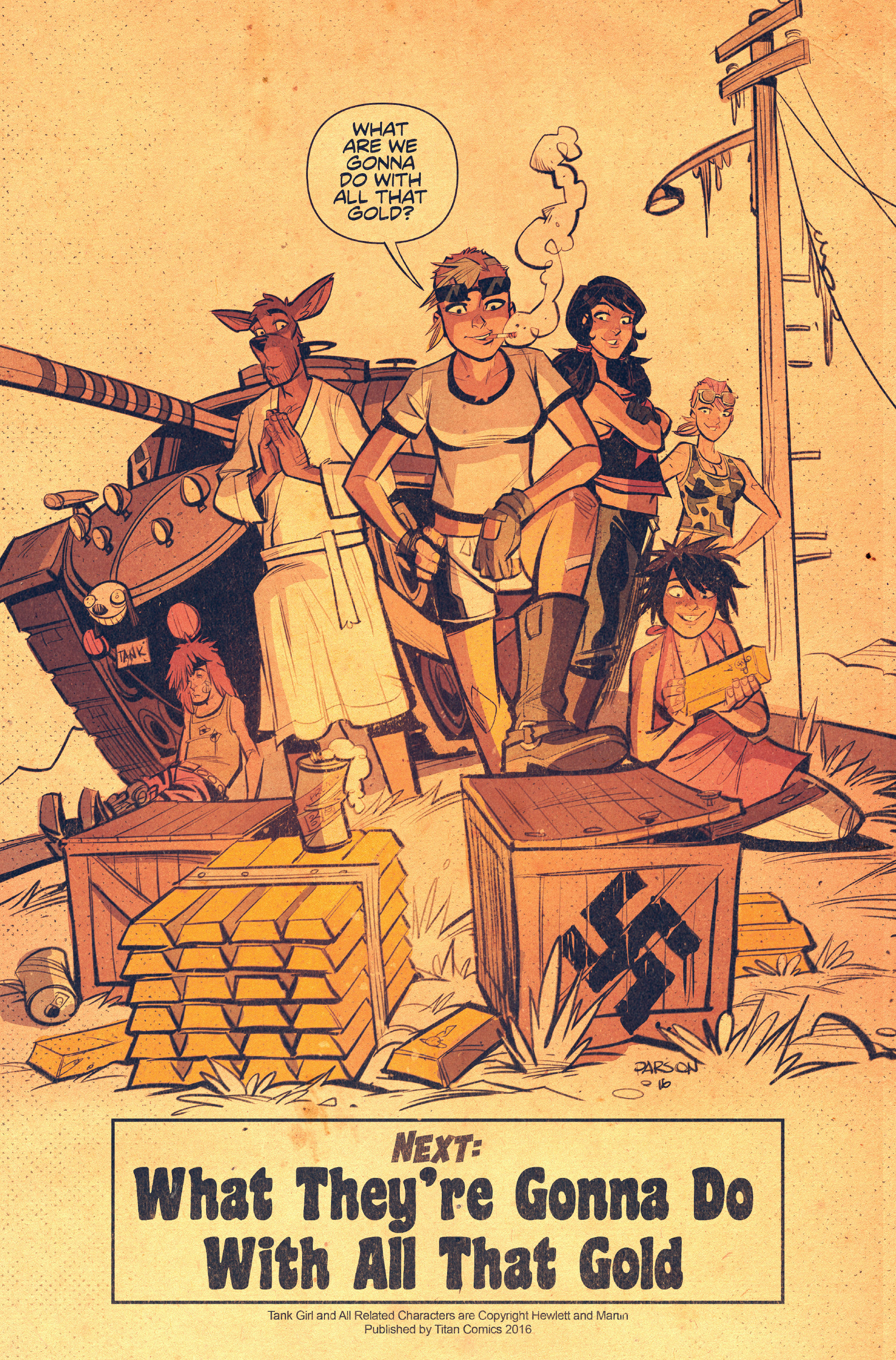 Read online Tank Girl: Gold comic -  Issue #1 - 19
