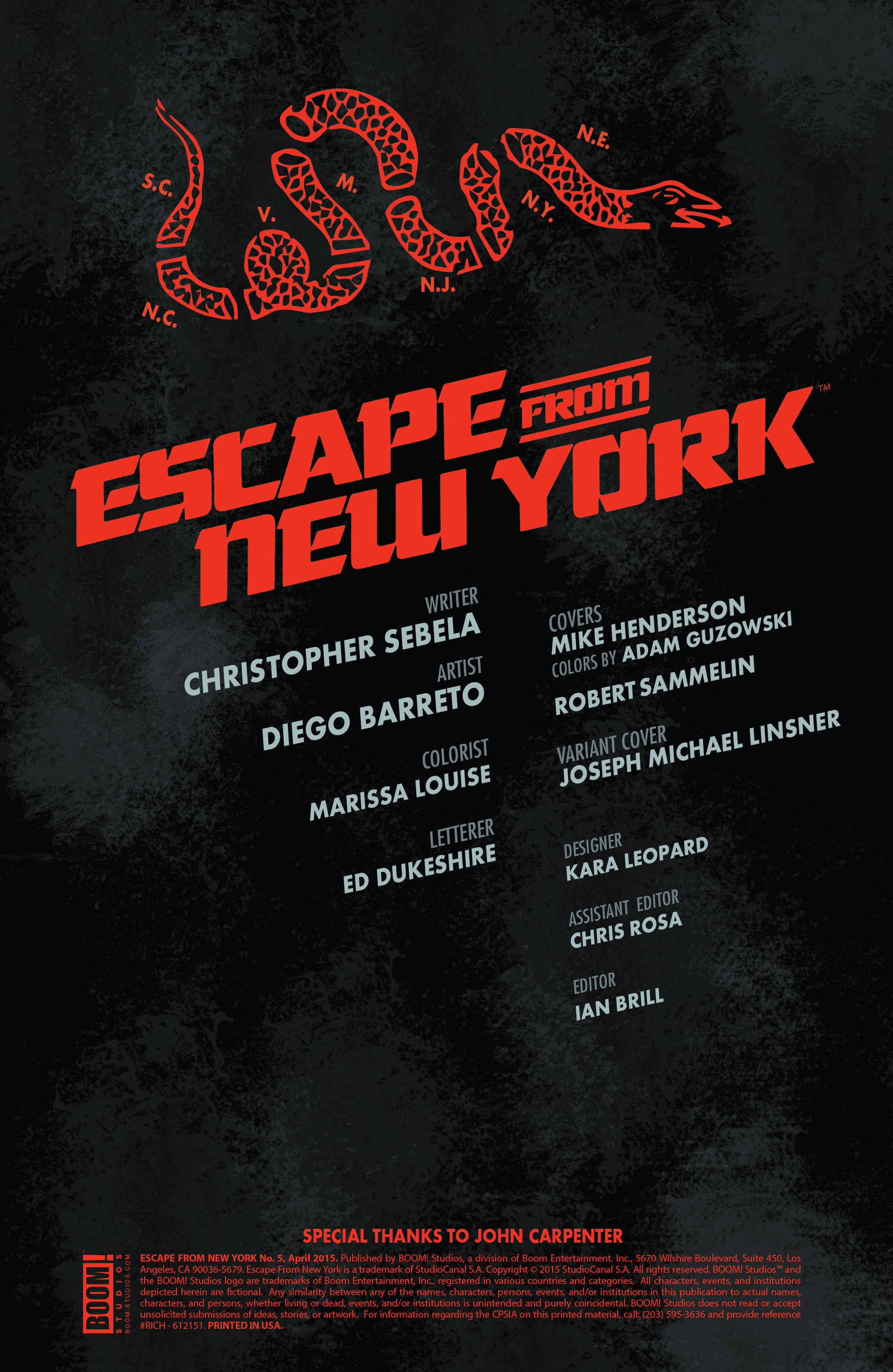 Read online Escape from New York comic -  Issue #5 - 2