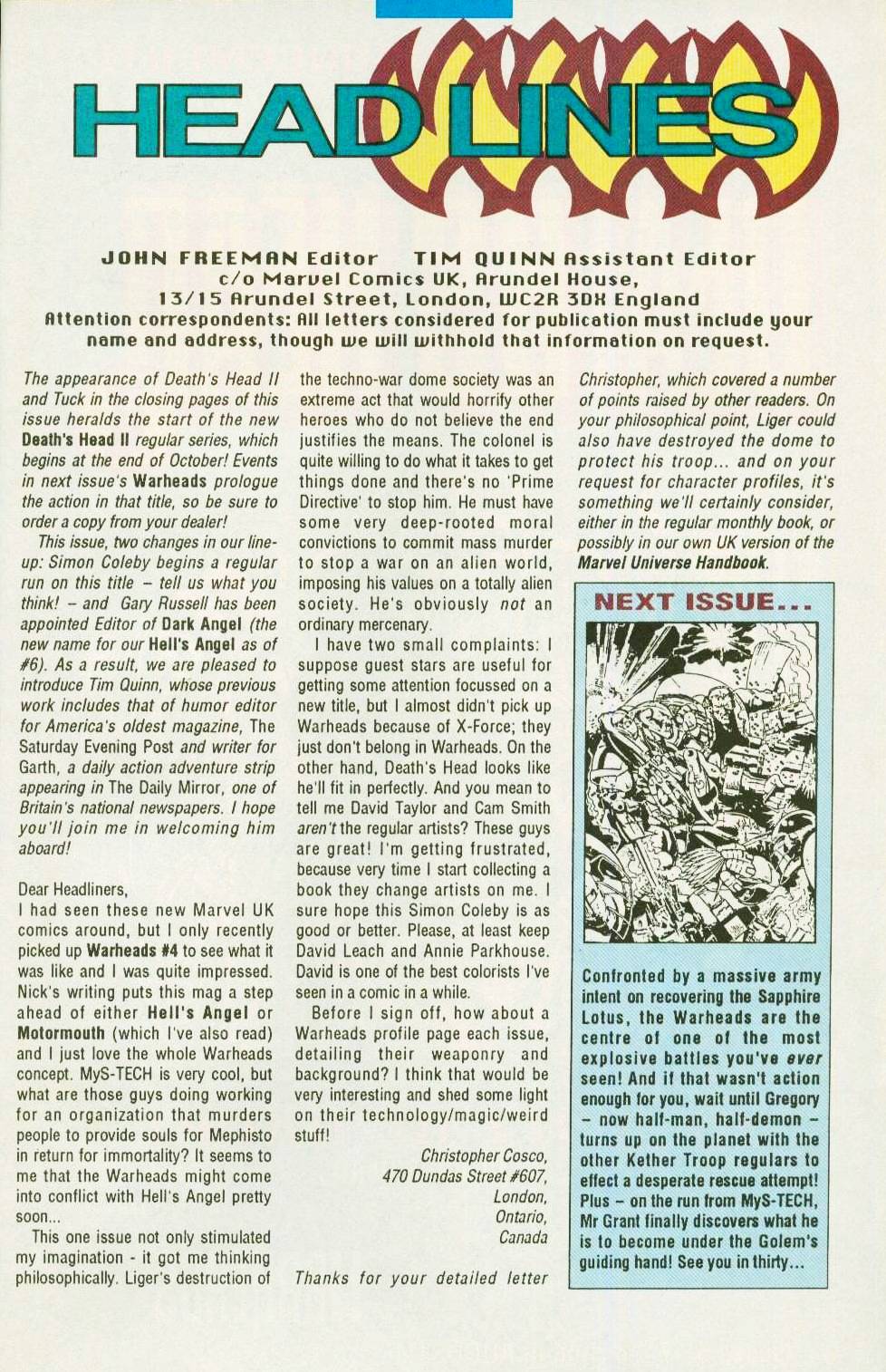 Read online Warheads comic -  Issue #6 - 25