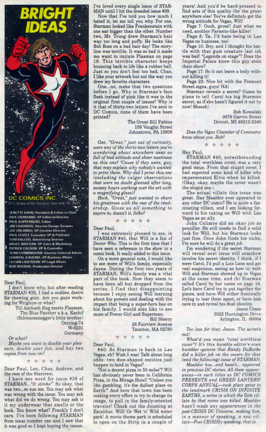 Read online Starman (1988) comic -  Issue #44 - 23