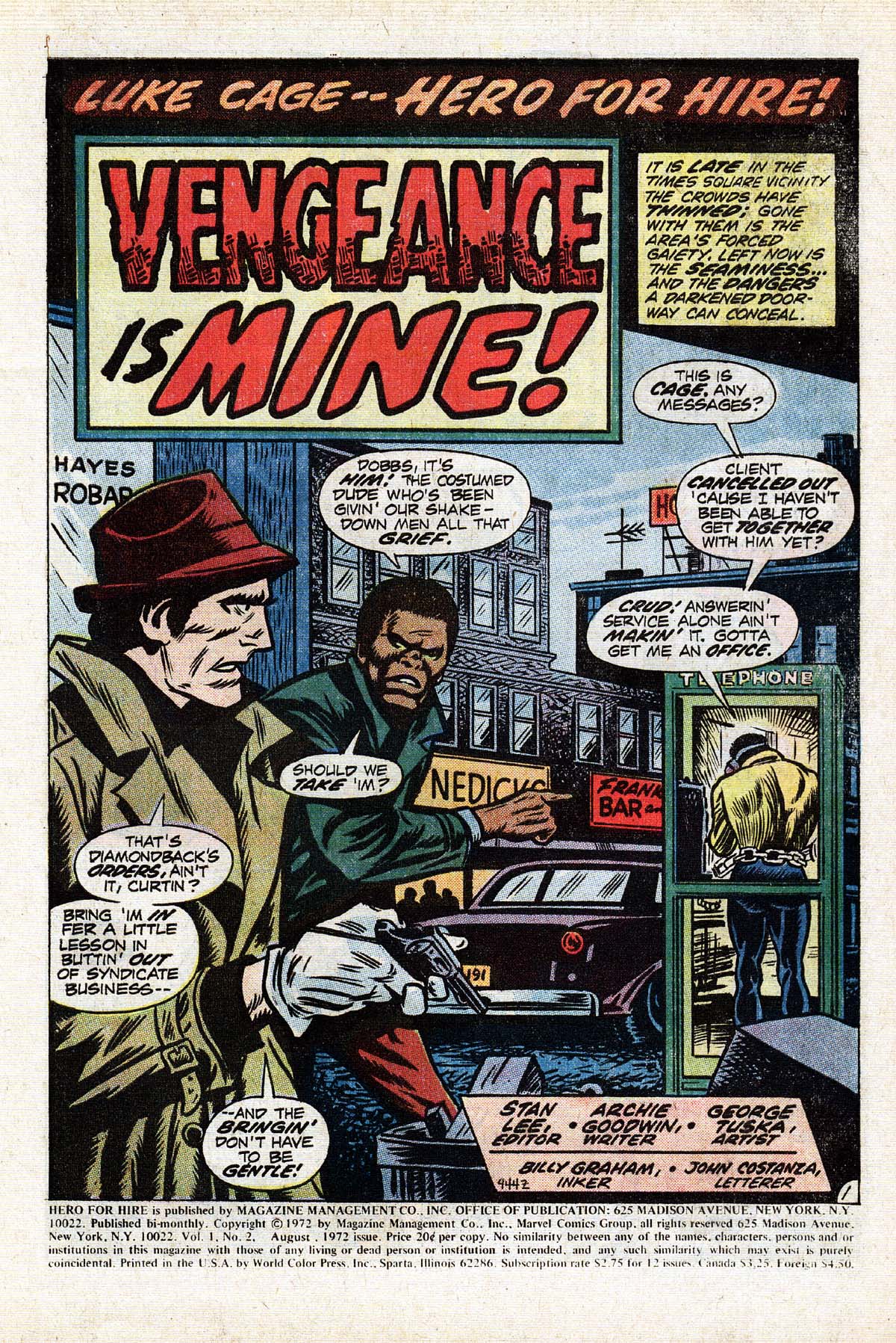 Read online Hero for Hire comic -  Issue #2 - 2