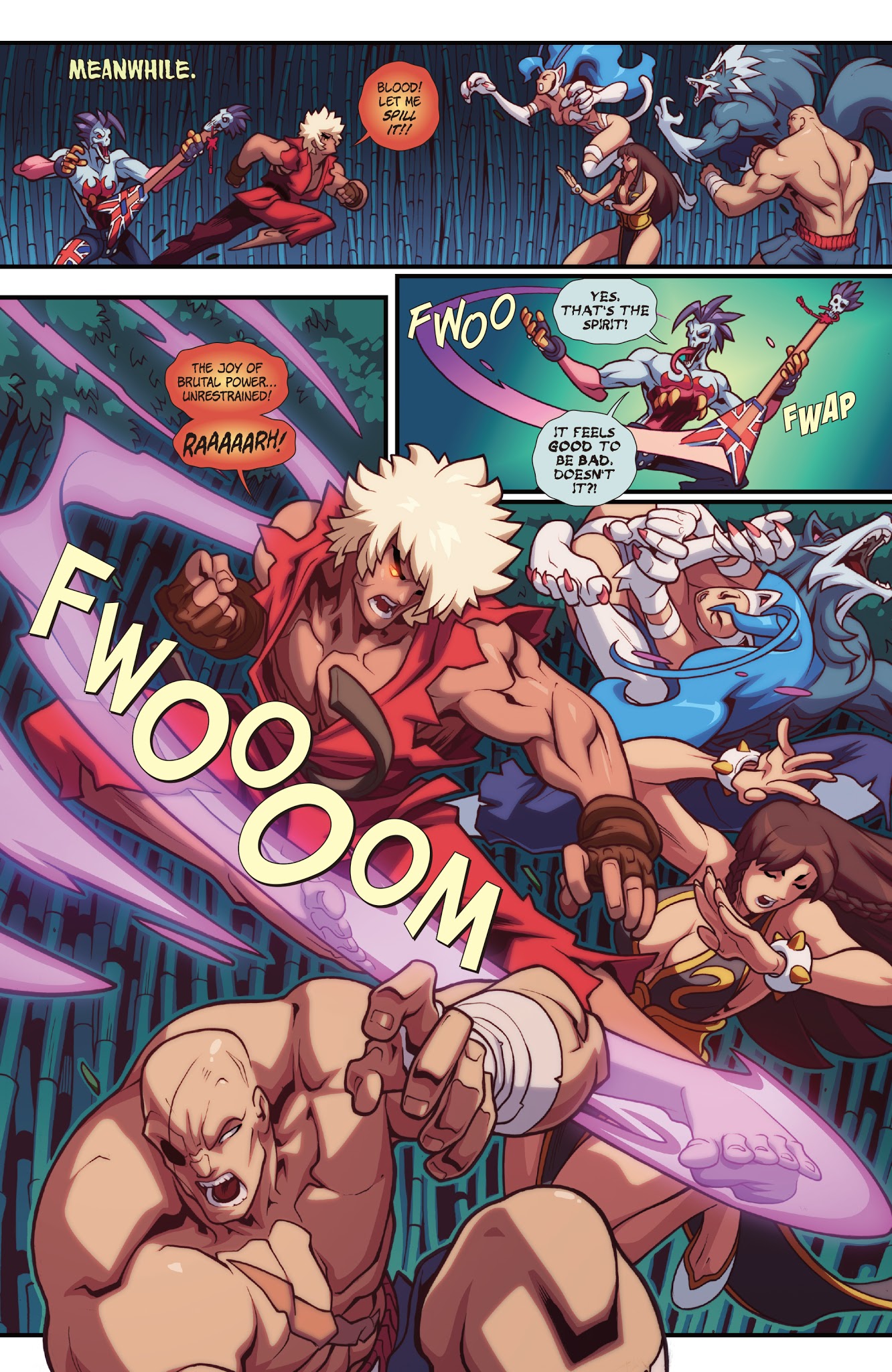 Read online Street Fighter VS Darkstalkers comic -  Issue #3 - 16