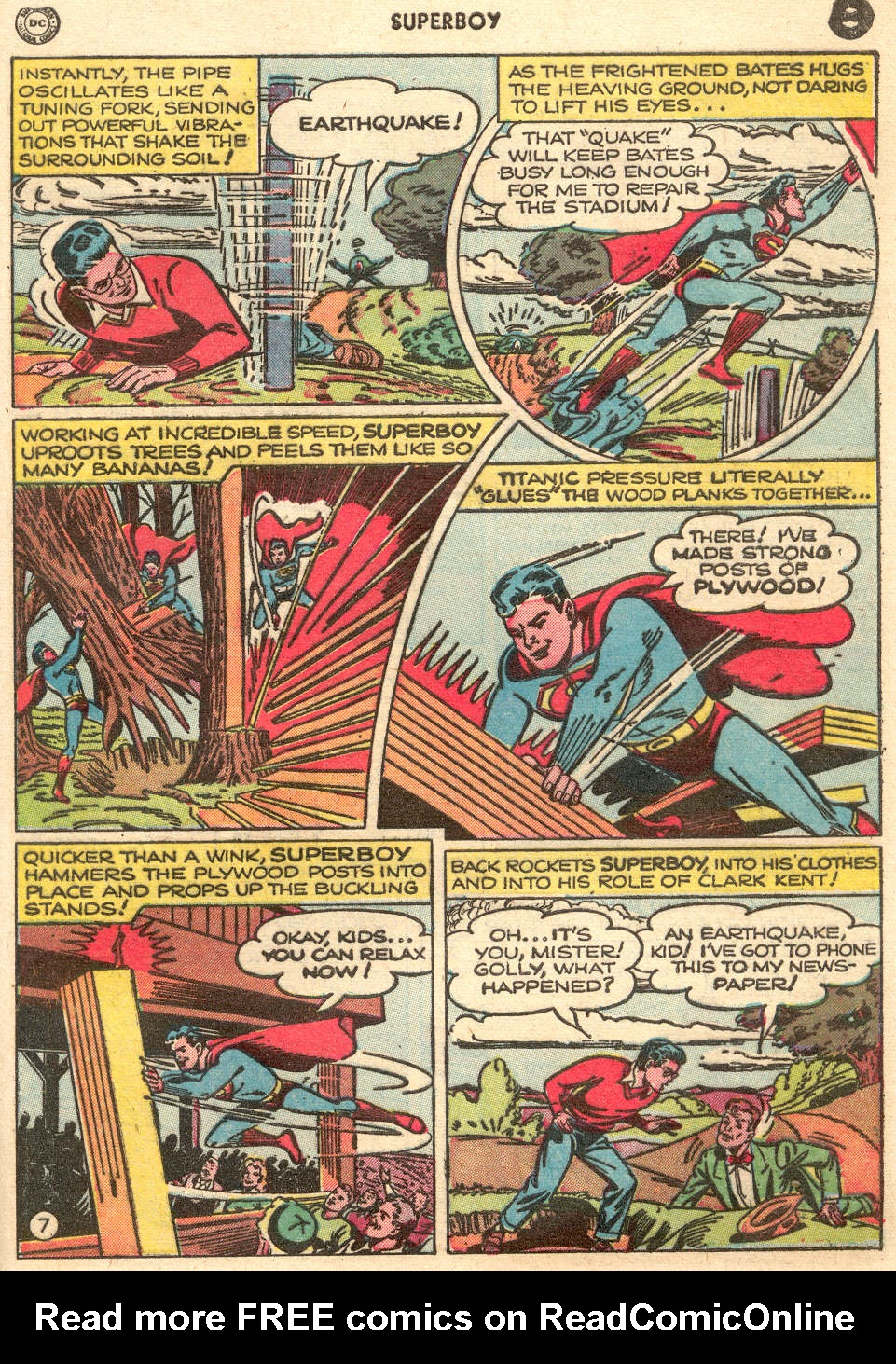 Read online Superboy (1949) comic -  Issue #7 - 38