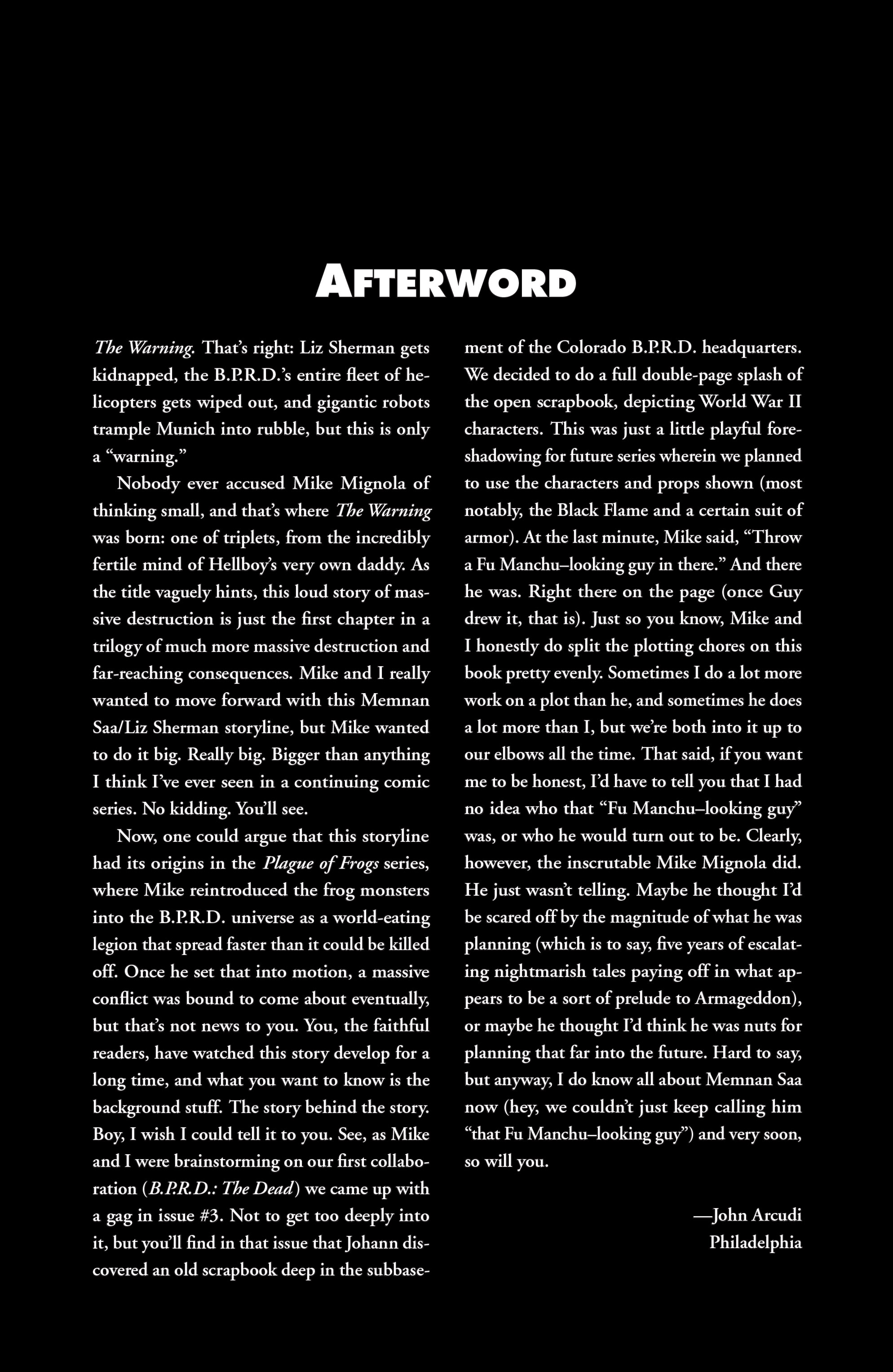 Read online B.P.R.D. (2003) comic -  Issue # TPB 10 - 138