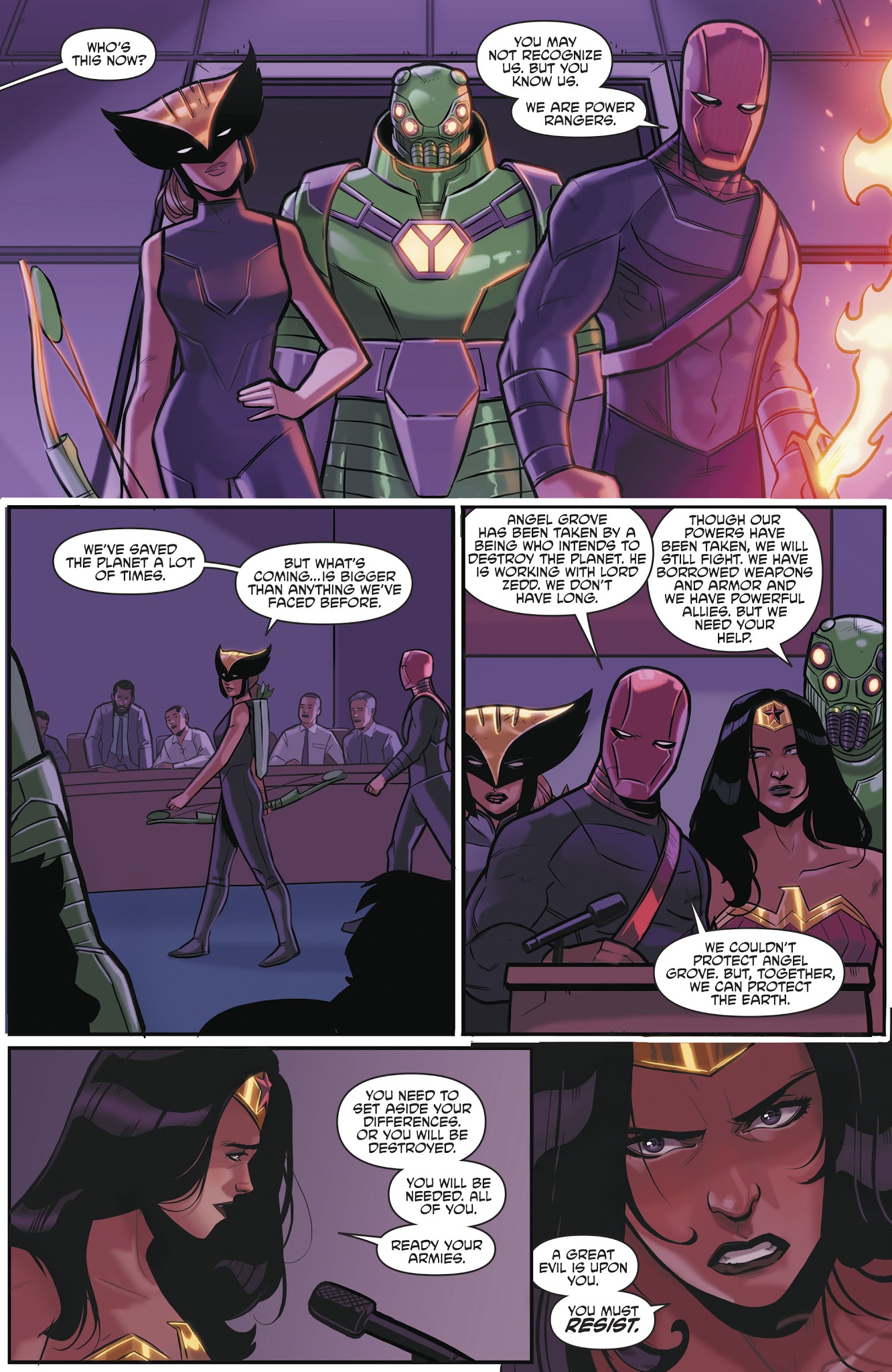 Read online Justice League/Mighty Morphin' Power Rangers comic -  Issue #5 - 6