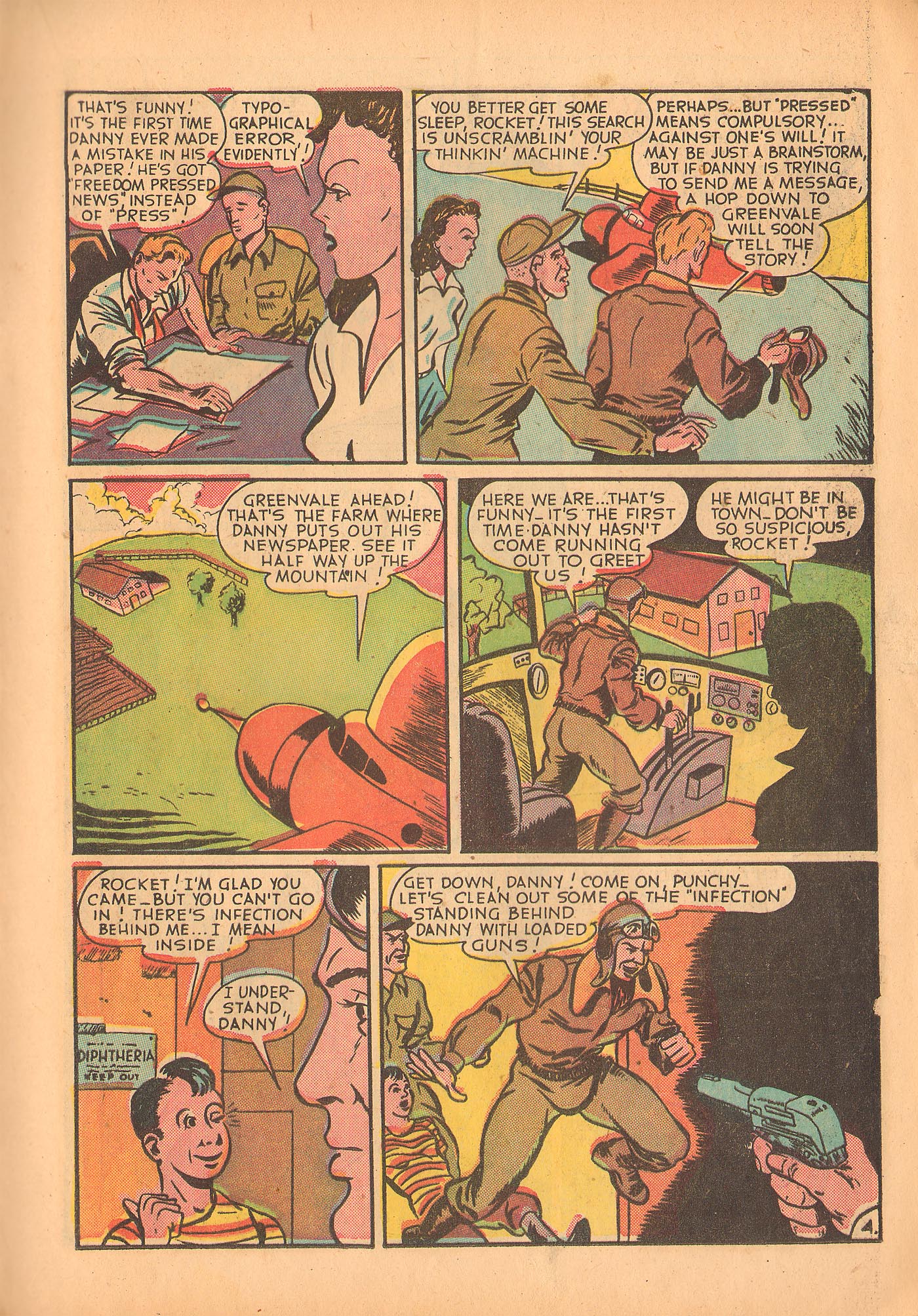 Read online Rocket Kelly (1945) comic -  Issue #4 - 17