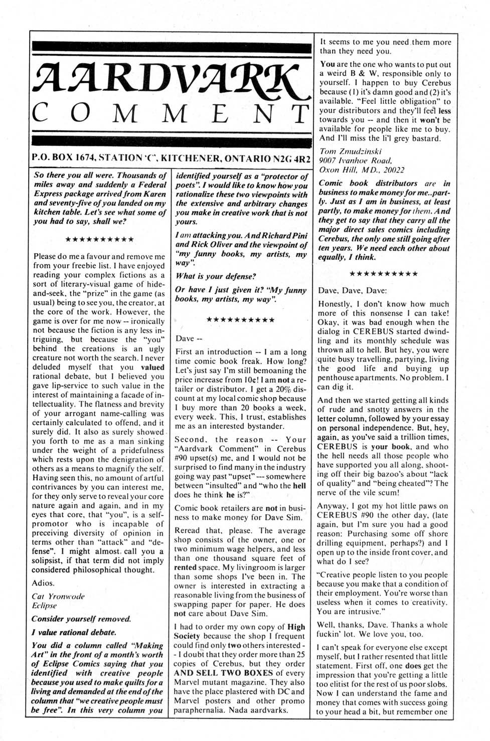 Cerebus Issue #93 #93 - English 24