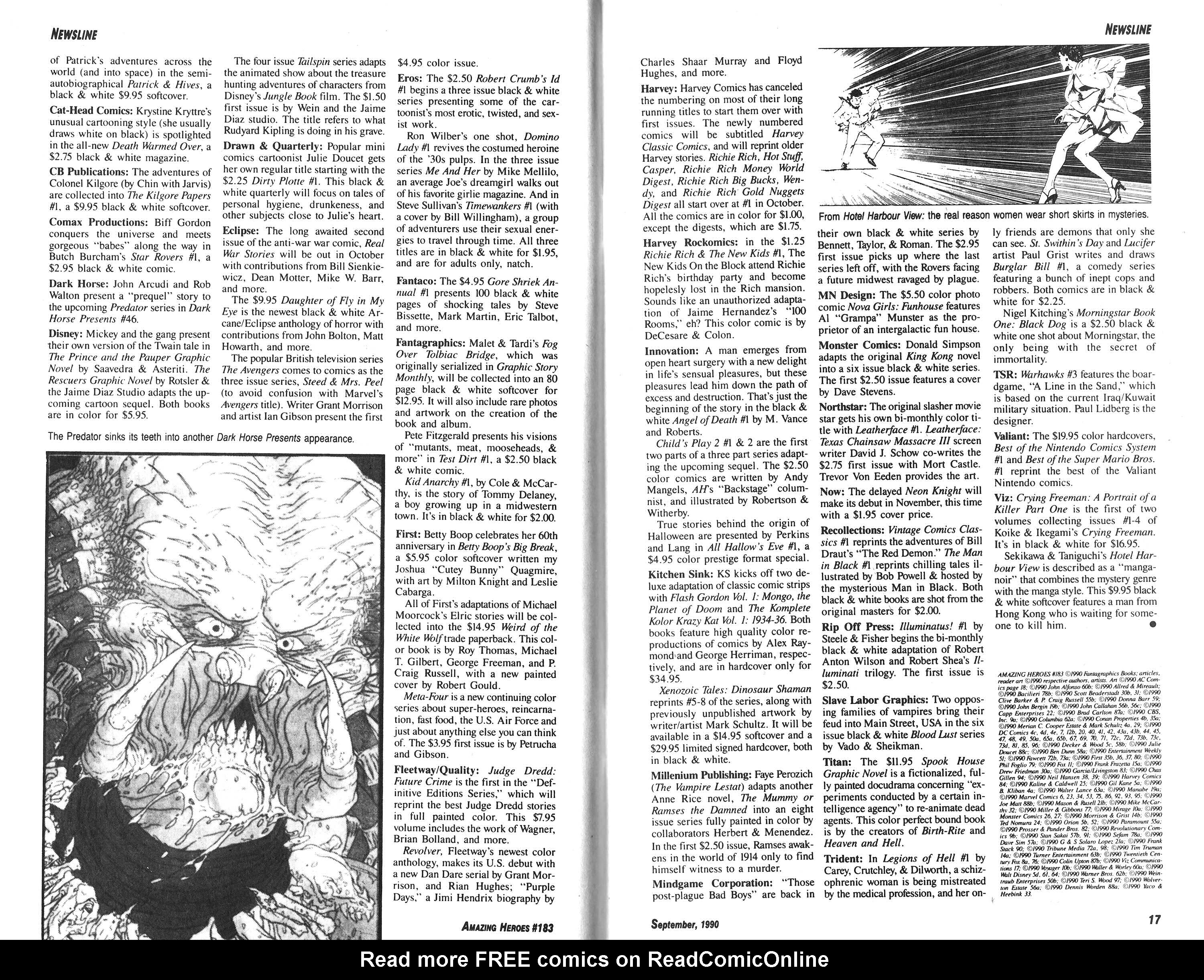 Read online Amazing Heroes comic -  Issue #183 - 9