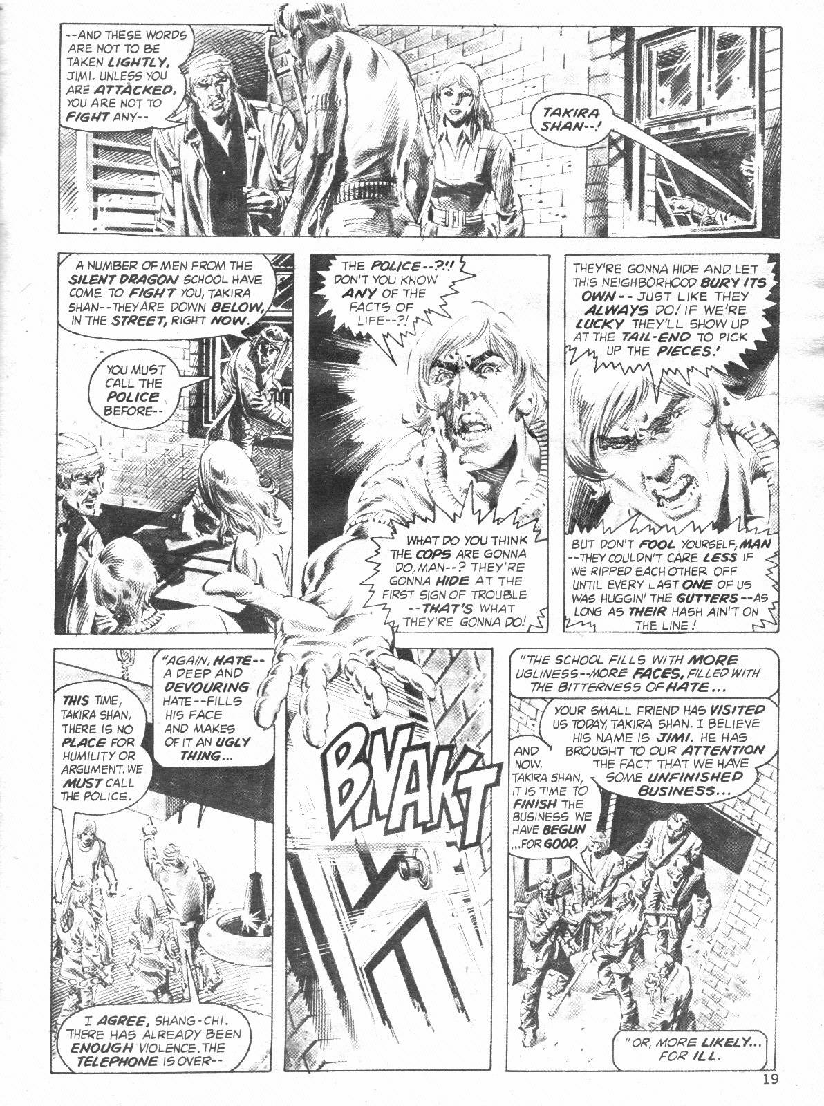 Read online The Deadly Hands of Kung Fu comic -  Issue #33 - 19