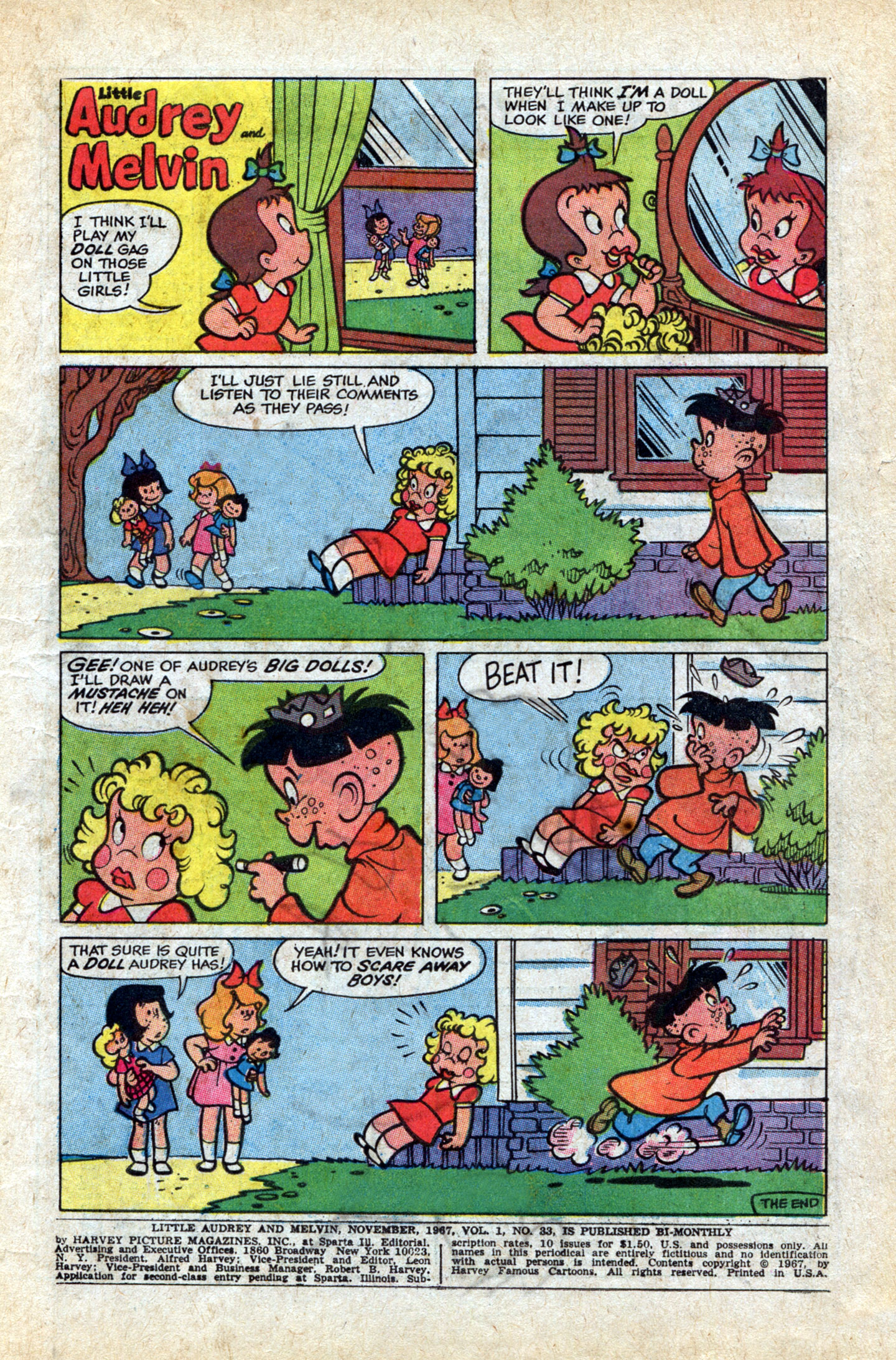 Read online Little Audrey And Melvin comic -  Issue #33 - 3