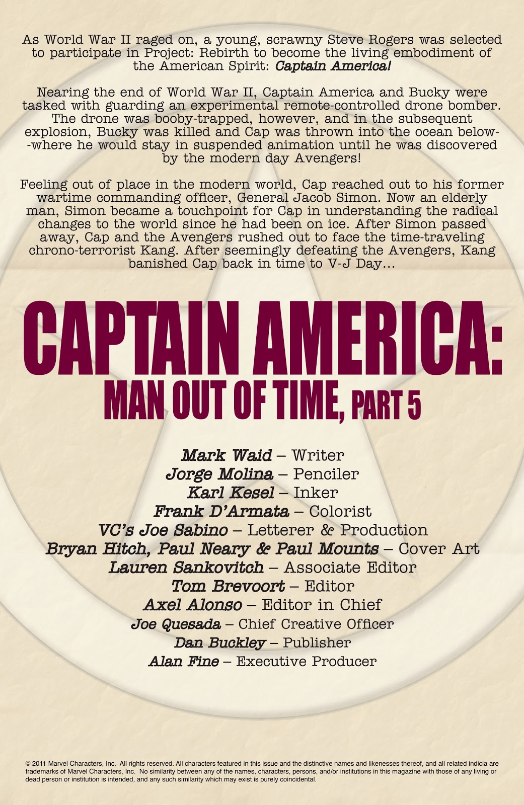 Captain America: Man Out of Time issue 5 - Page 2