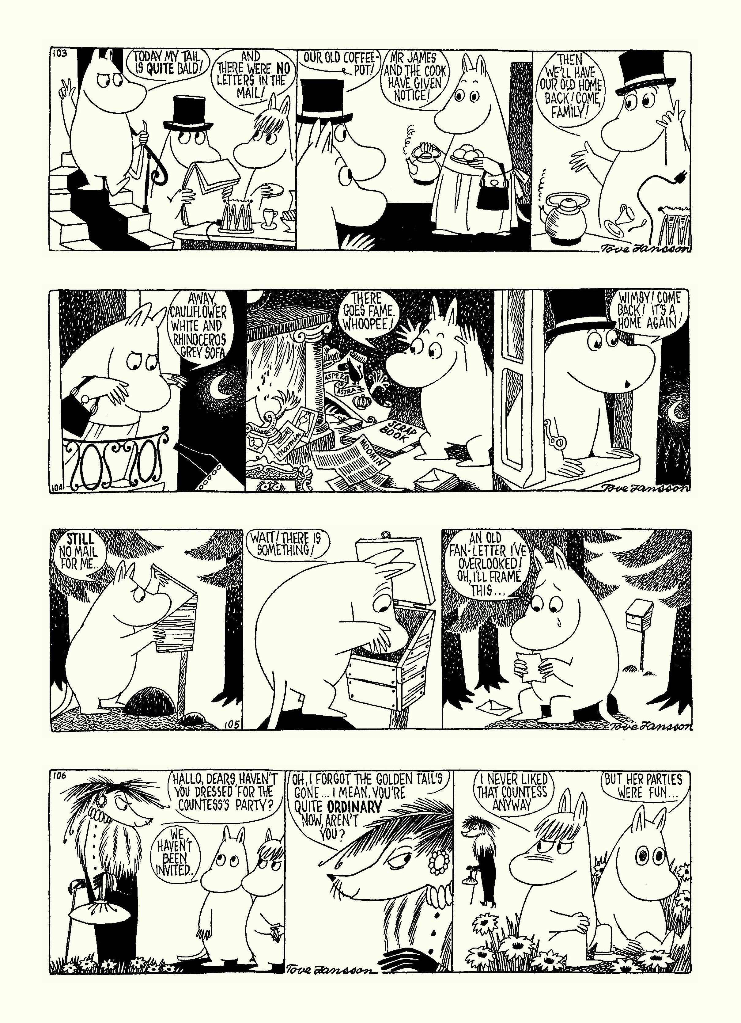 Read online Moomin: The Complete Tove Jansson Comic Strip comic -  Issue # TPB 4 - 105