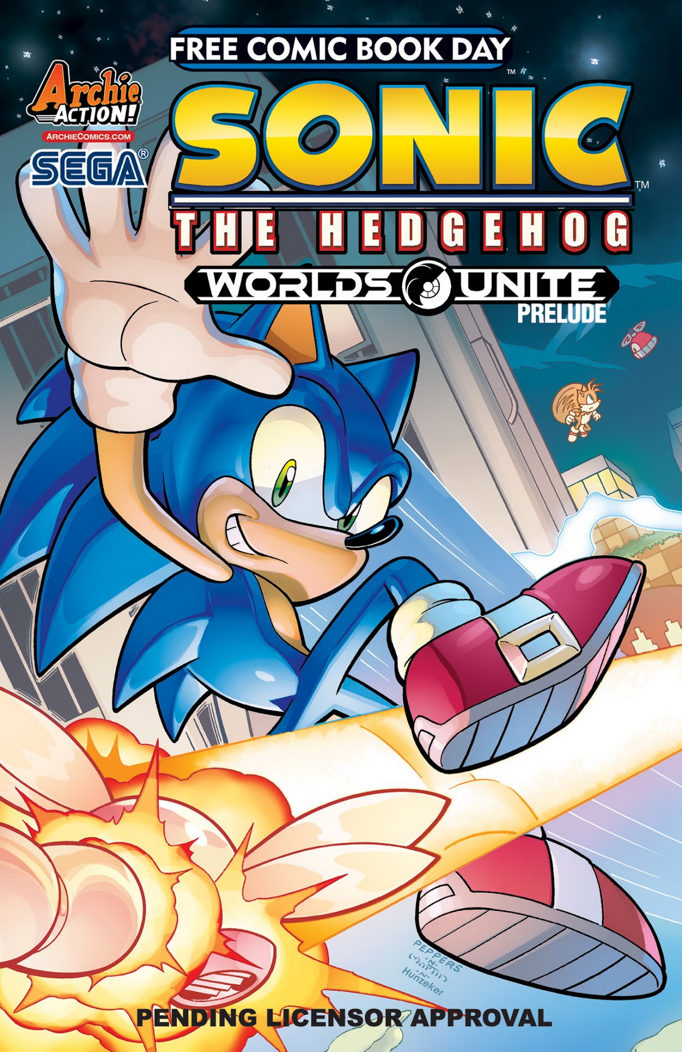 Read online Free Comic Book Day 2015 comic -  Issue # Sonic the Hedgehog - Mega Man Worlds Unite Prelude - 3
