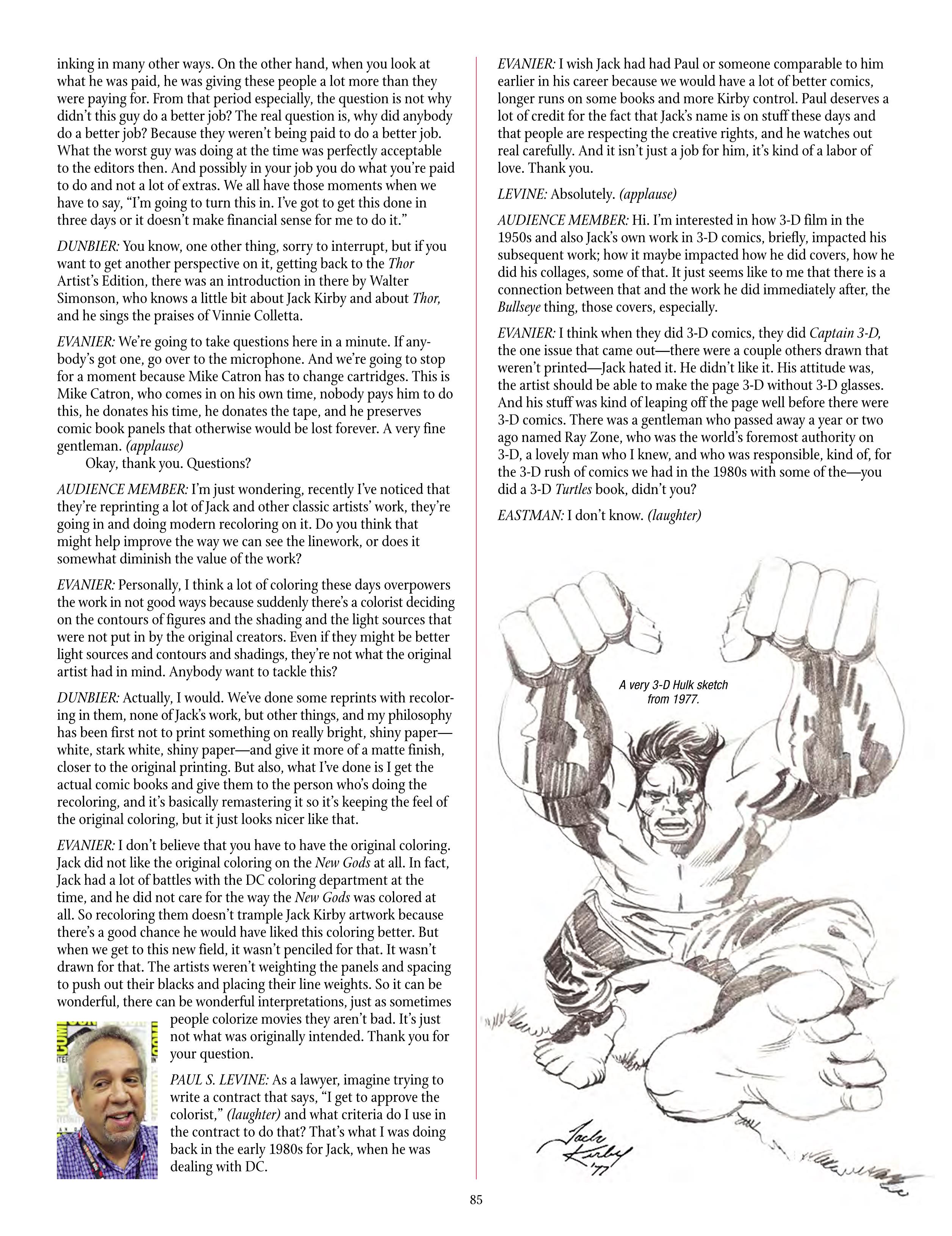 Read online The Jack Kirby Collector comic -  Issue #69 - 87