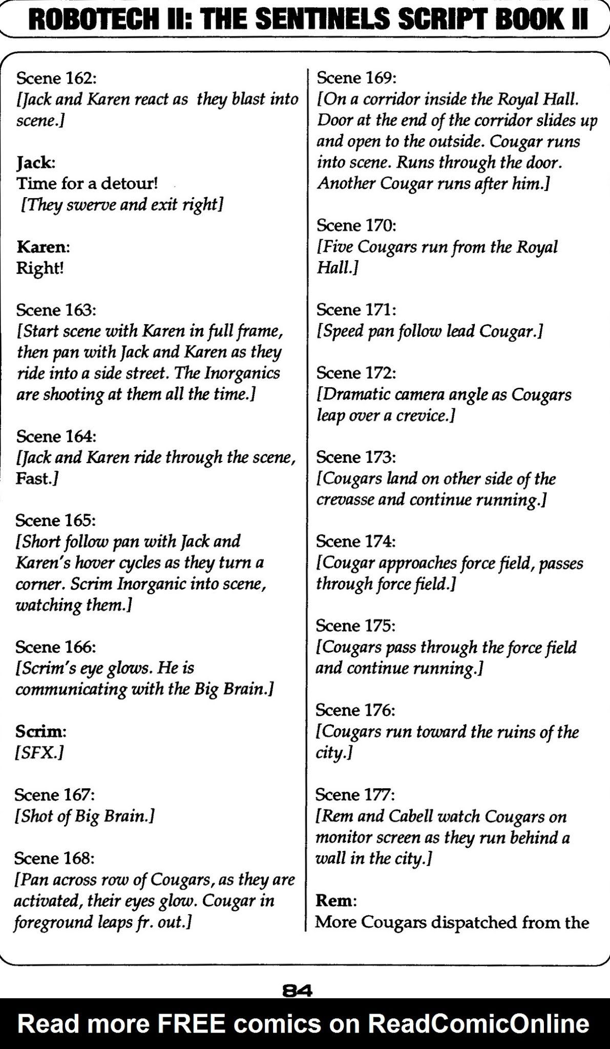 Read online Robotech II: The Sentinels comic -  Issue # _Script Book 2 - 80