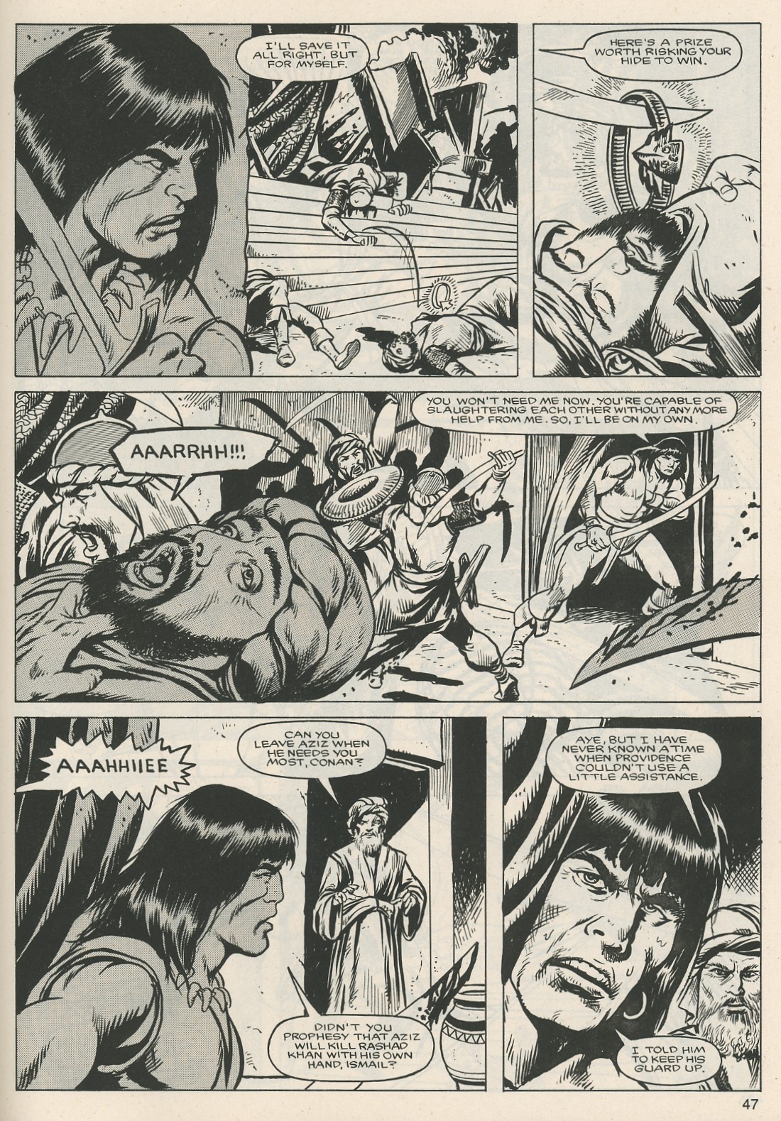 Read online The Savage Sword Of Conan comic -  Issue #124 - 47