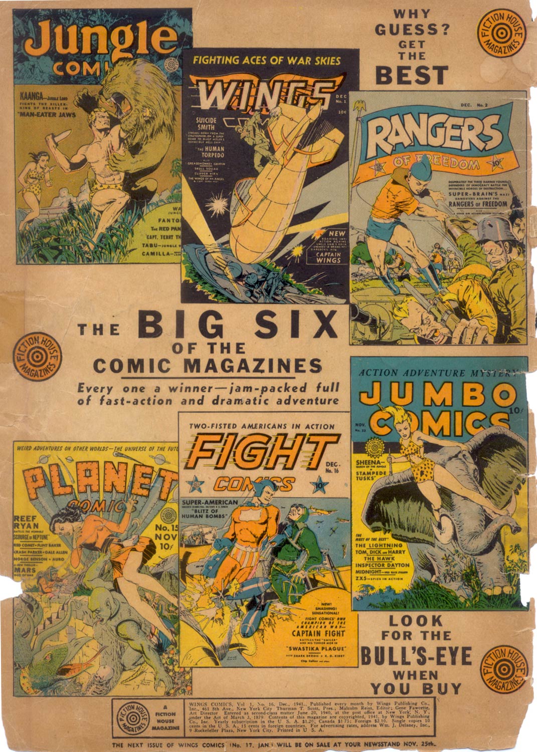 Read online Wings Comics comic -  Issue #16 - 2