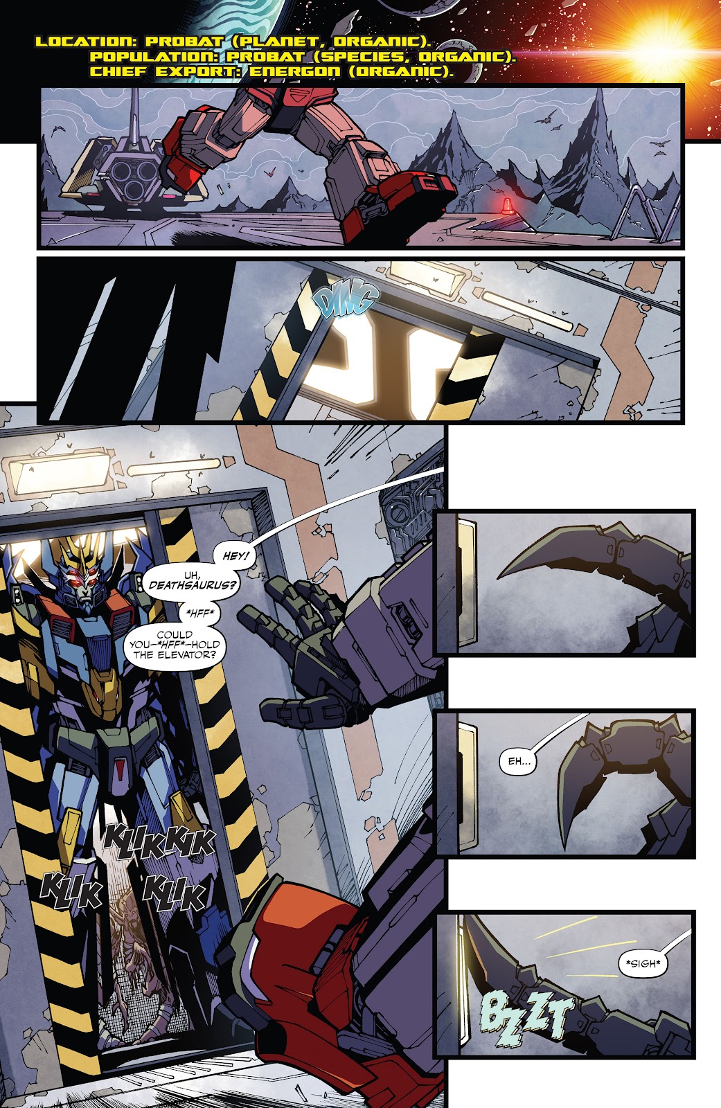 Read online Transformers Galaxies comic Issue 5