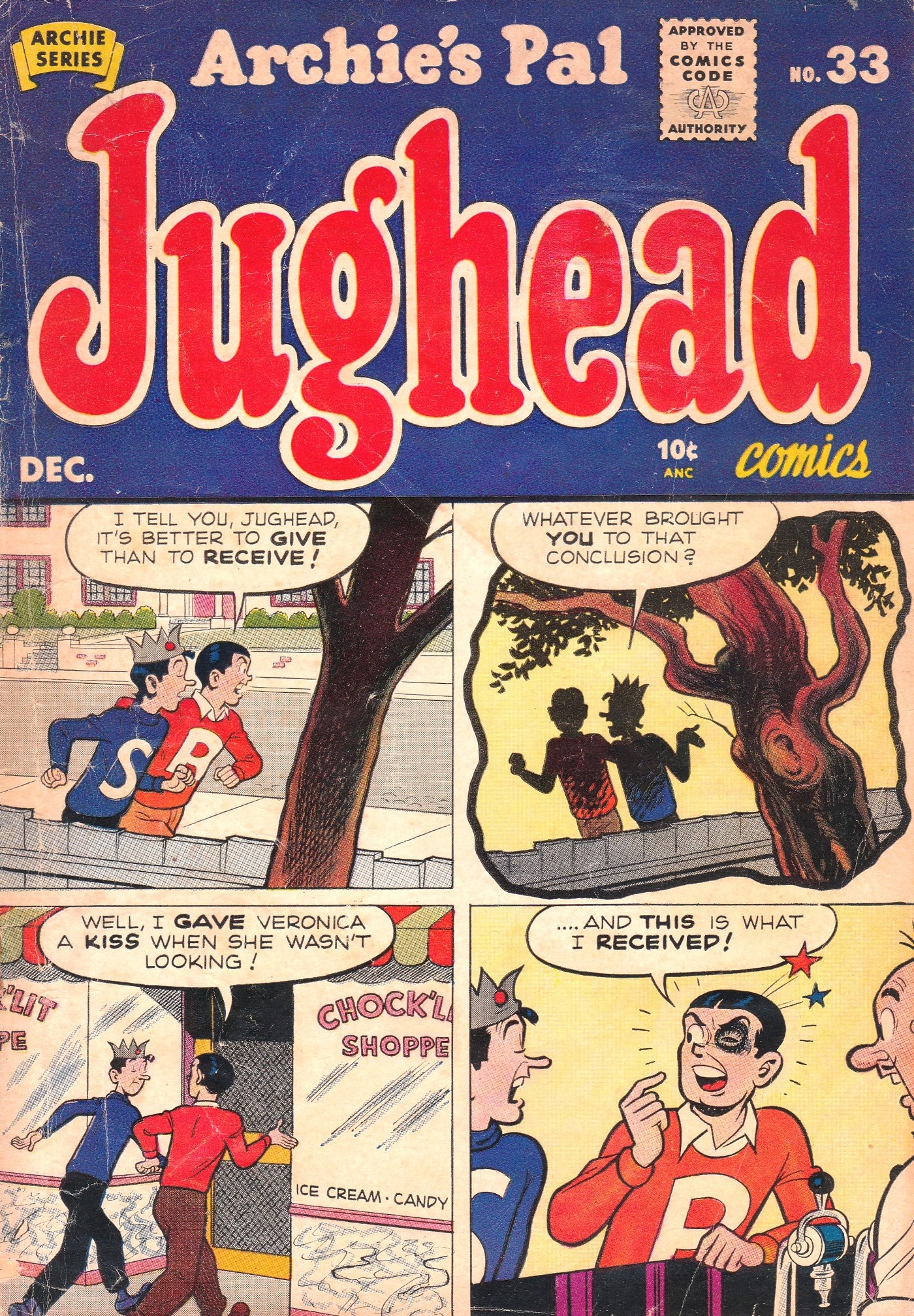 Read online Archie's Pal Jughead comic -  Issue #33 - 1