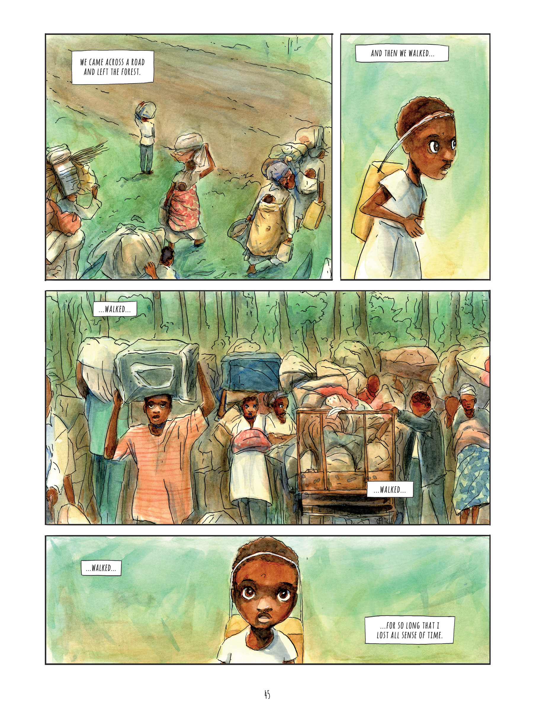 Read online Alice on the Run: One Child's Journey Through the Rwandan Civil War comic -  Issue # TPB - 44