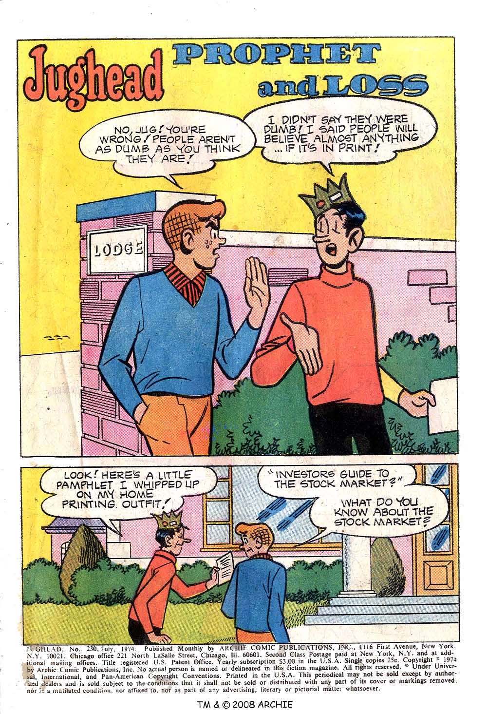 Read online Jughead (1965) comic -  Issue #230 - 3