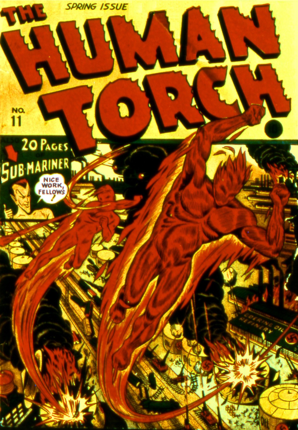 Read online The Human Torch (1940) comic -  Issue #11 - 1