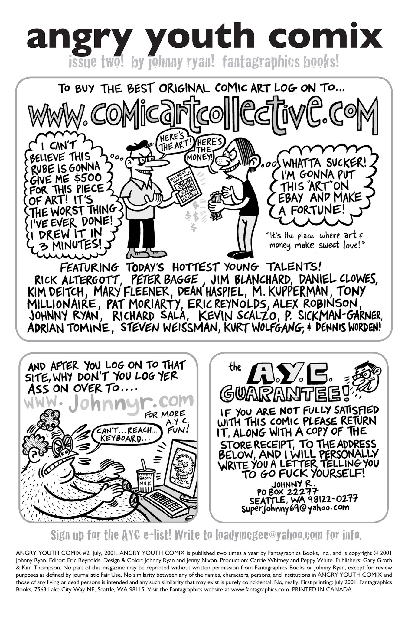 Read online Angry Youth Comix comic -  Issue #2 - 2