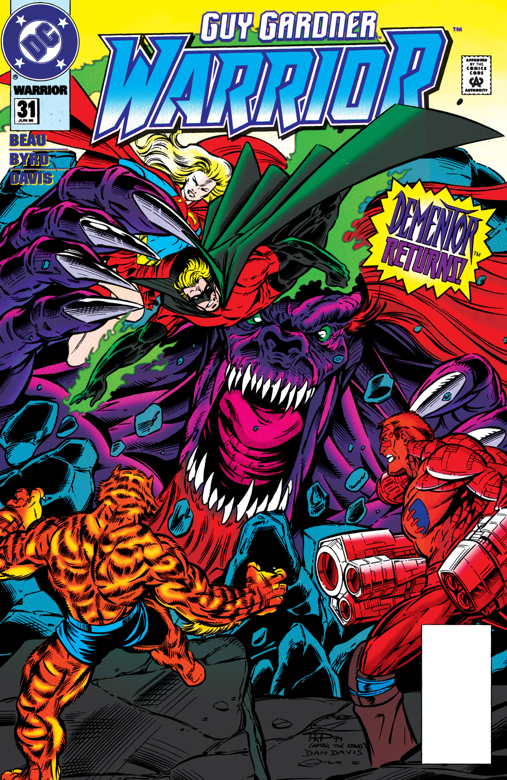 Read online Guy Gardner: Warrior comic -  Issue #31 - 1