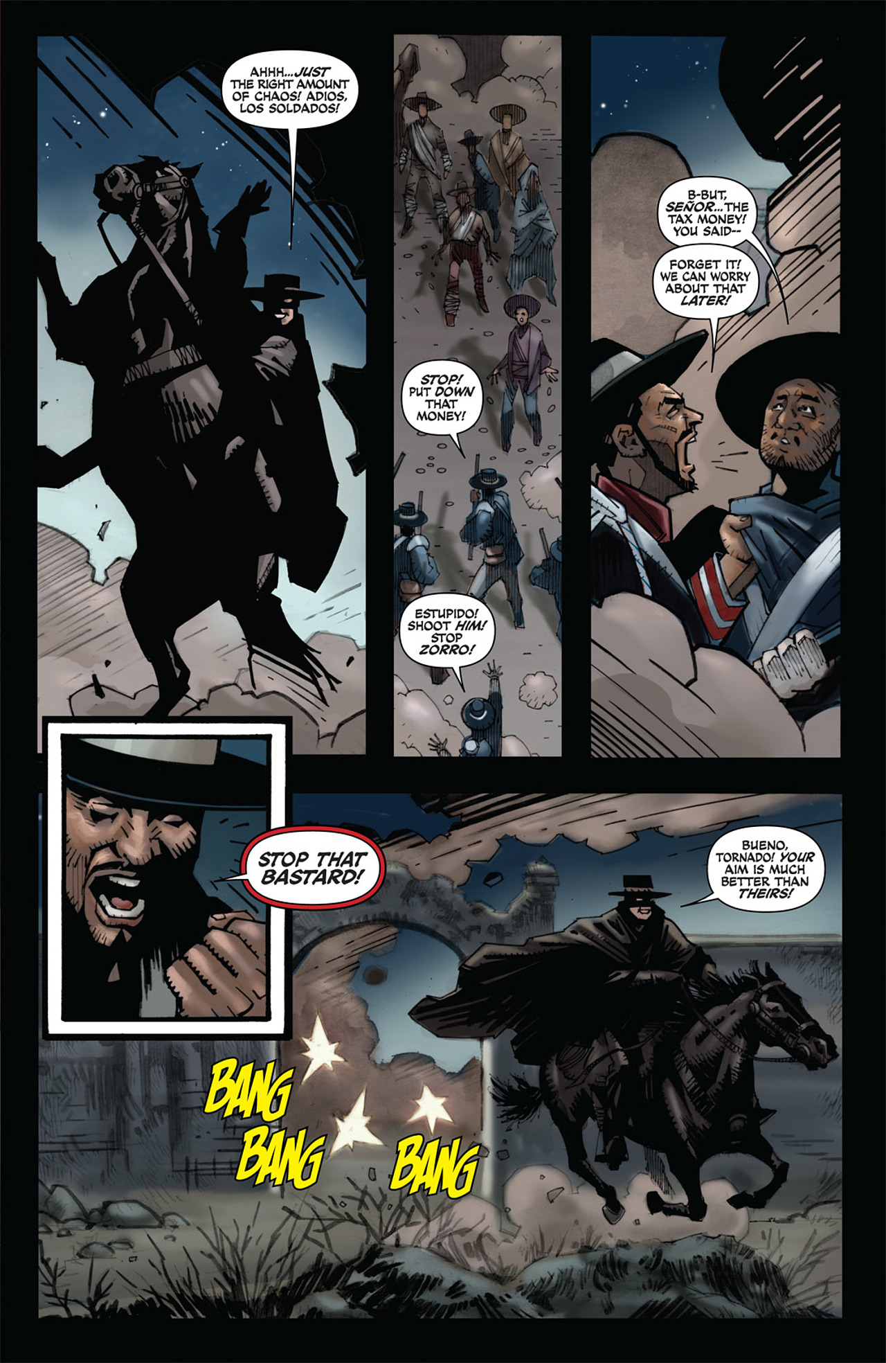Read online Zorro Rides Again comic -  Issue #8 - 9