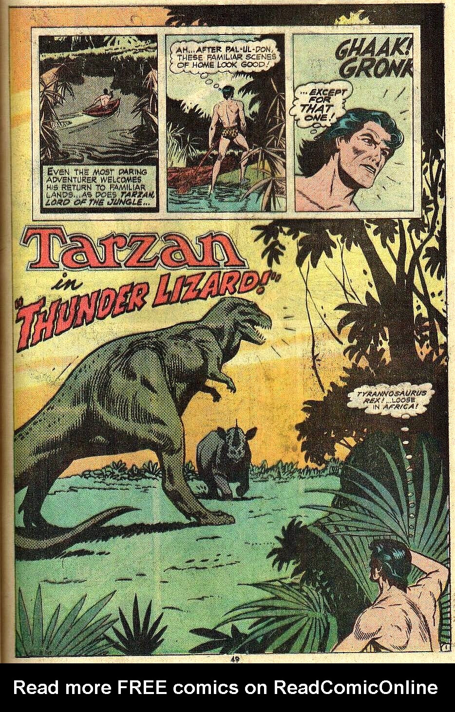 Read online Tarzan (1972) comic -  Issue #234 - 42