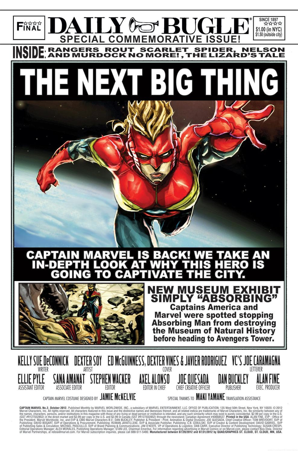 Read online Captain Marvel (2012) comic -  Issue #2 - 2