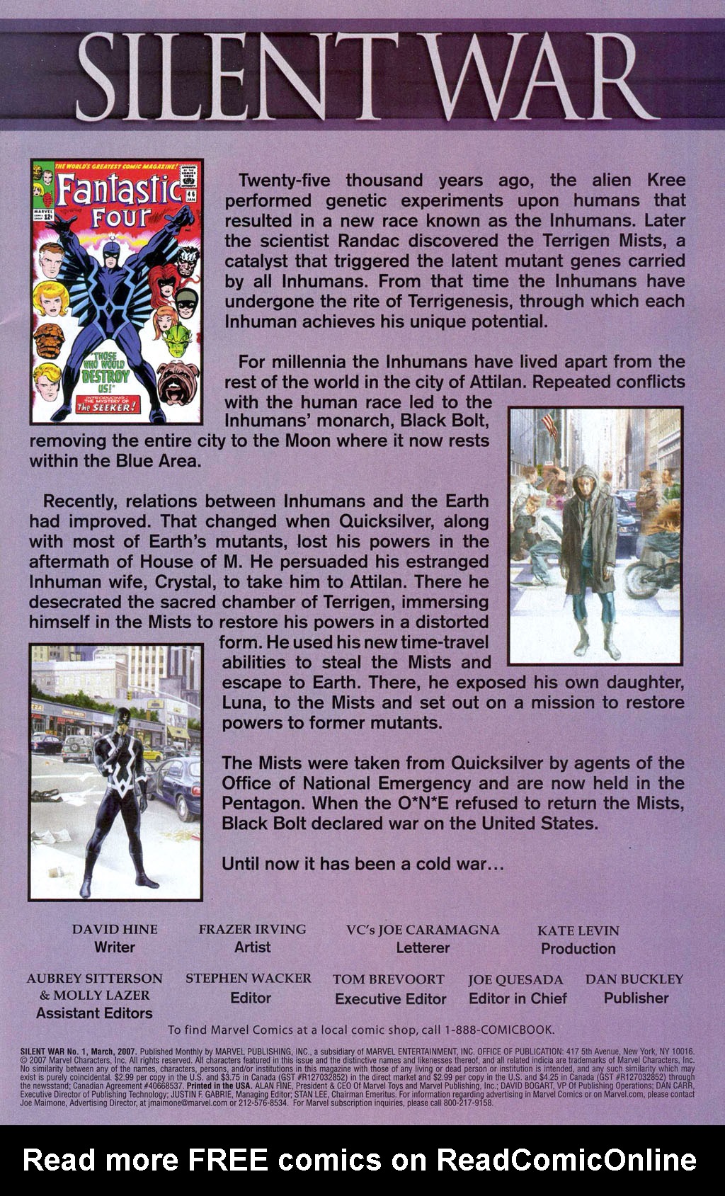 Read online Silent War comic -  Issue #1 - 2