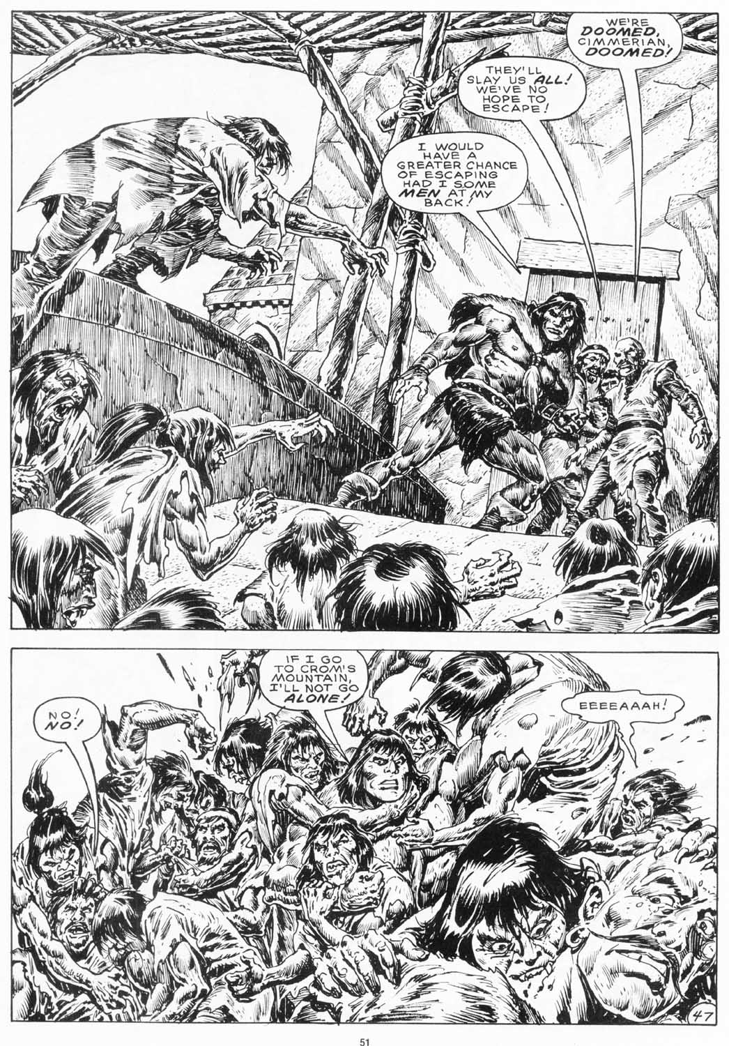 Read online The Savage Sword Of Conan comic -  Issue #155 - 52