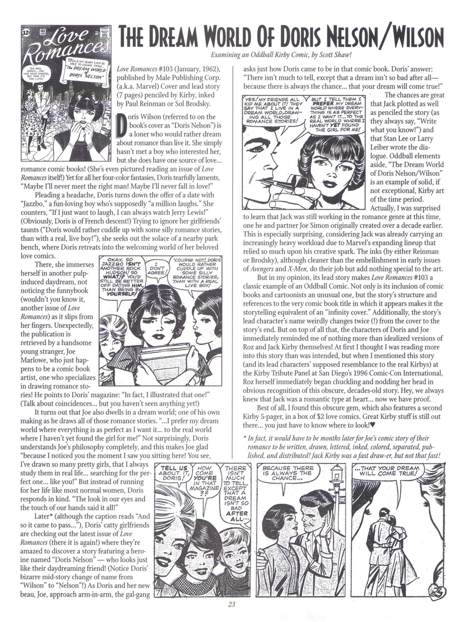 Read online The Jack Kirby Collector comic -  Issue #20 - 23