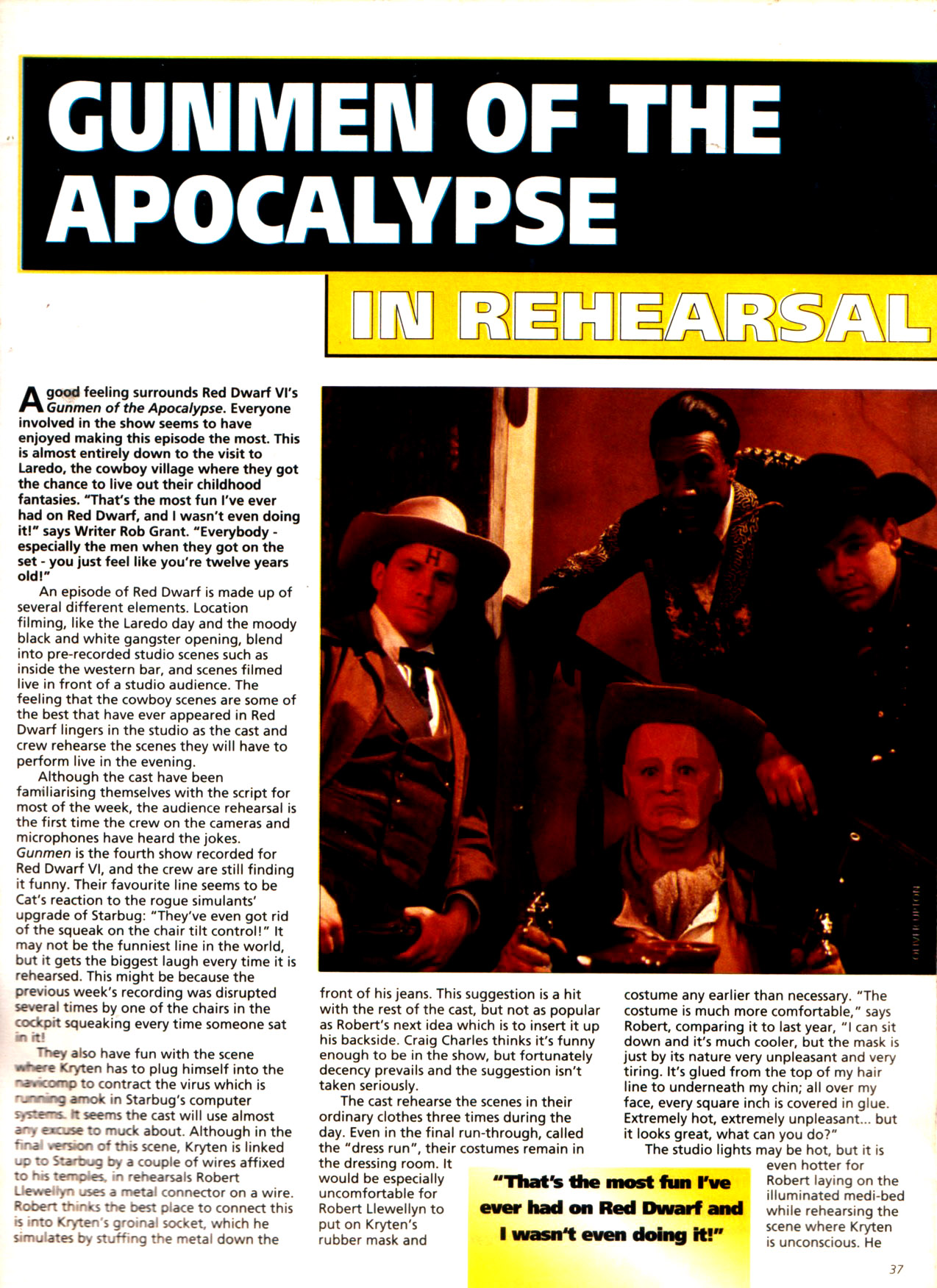 Read online Red Dwarf Smegazine (1993) comic -  Issue #9 - 37