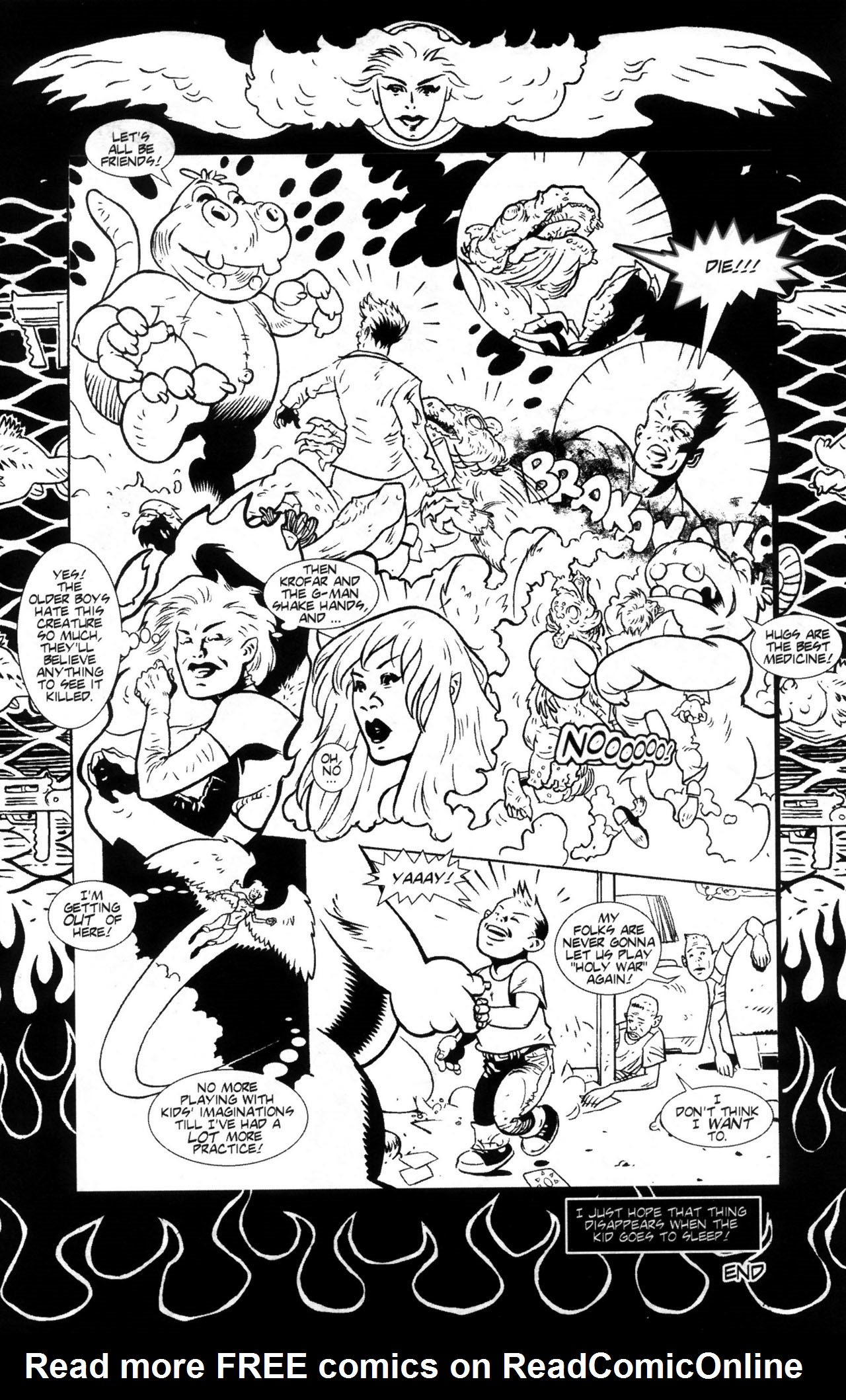 Read online Warrior Nun: Black & White comic -  Issue #5 - 24