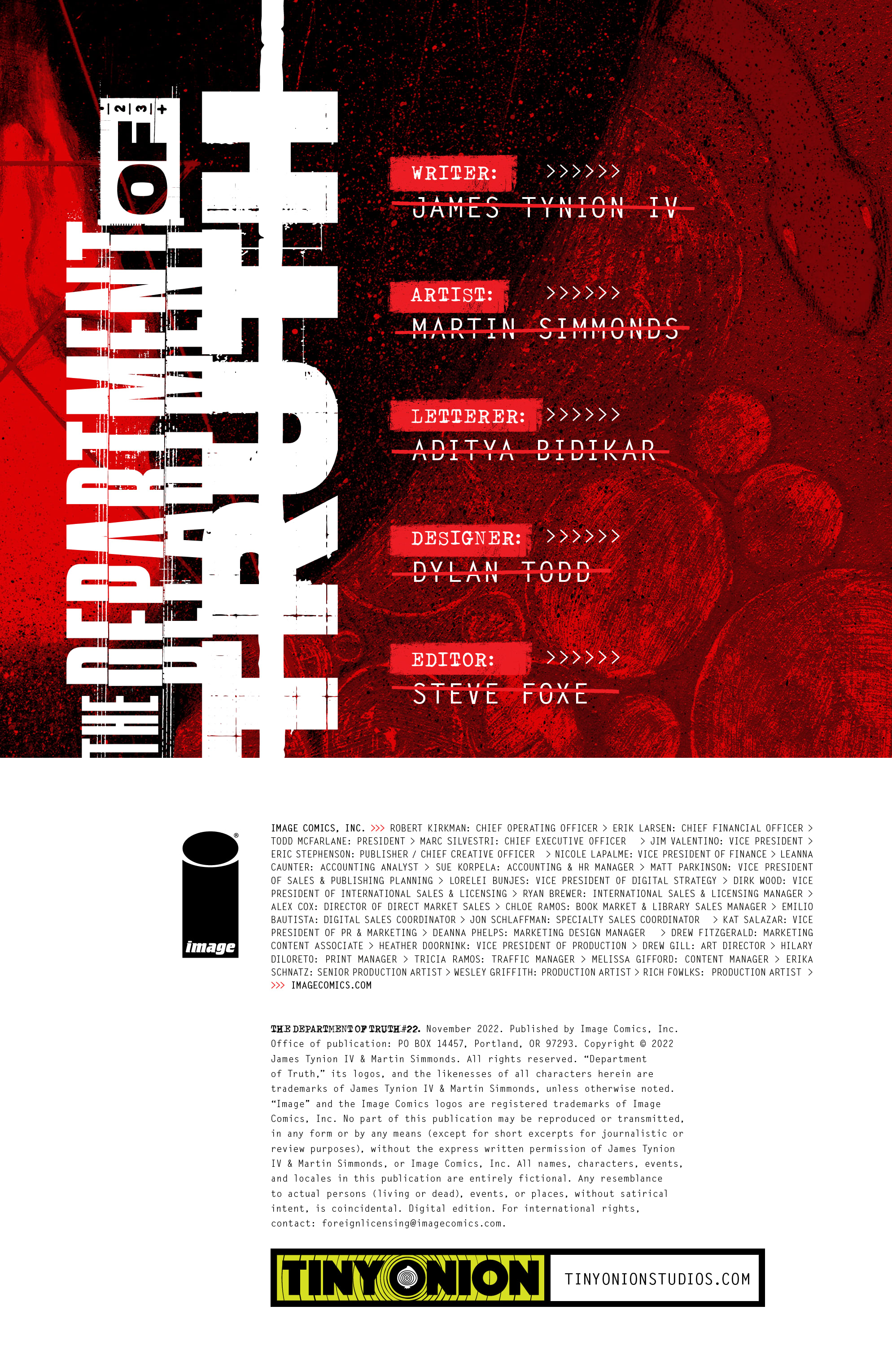Read online The Department of Truth comic -  Issue #22 - 2