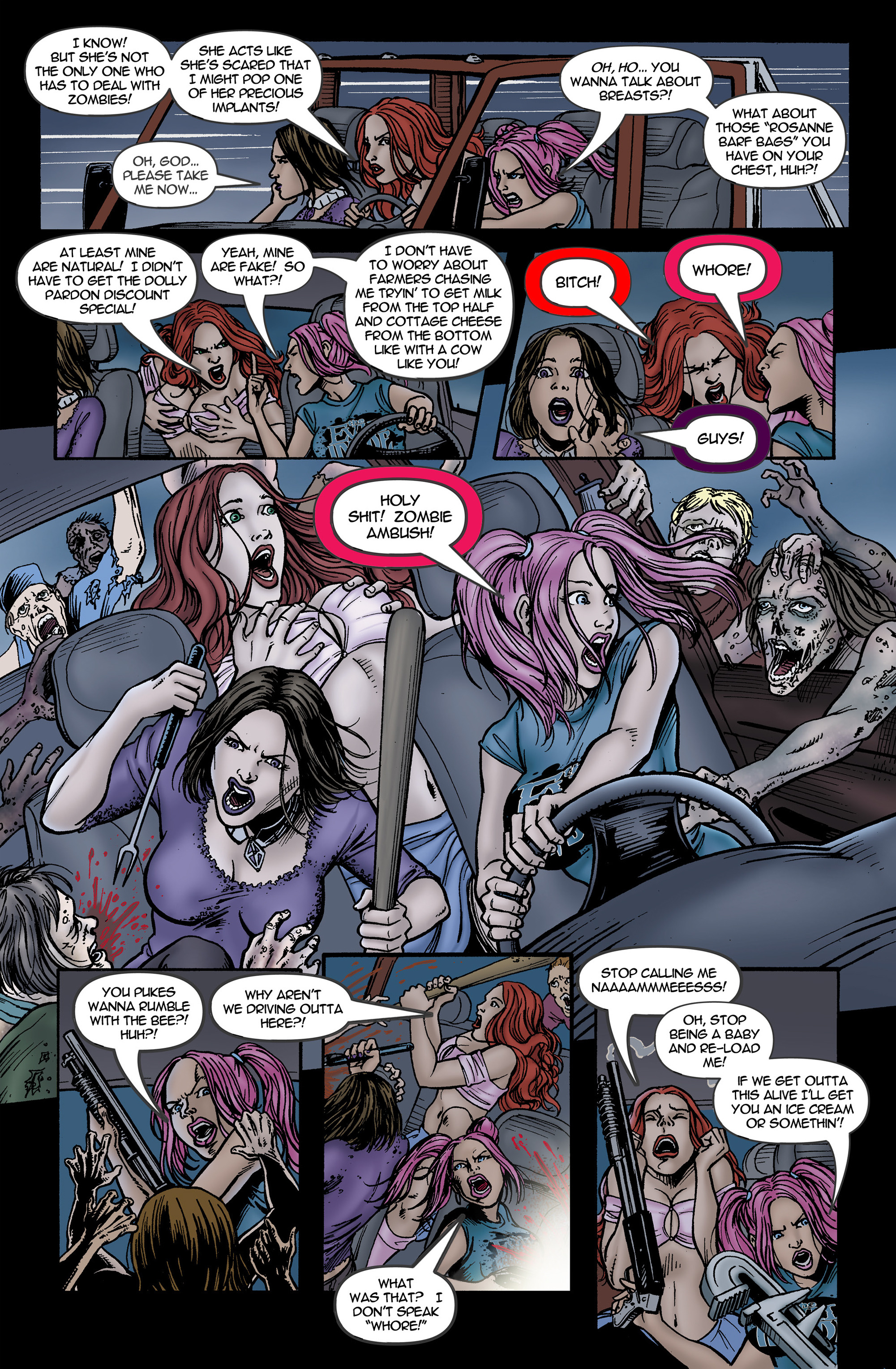 Read online Chaos Campus: Sorority Girls Vs. Zombies comic -  Issue #13 - 15