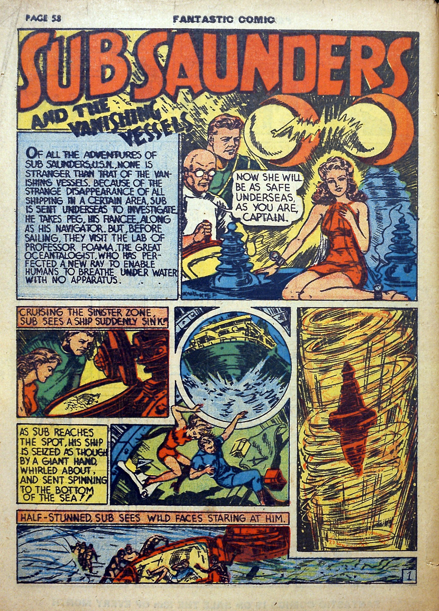 Read online Fantastic Comics comic -  Issue #5 - 59