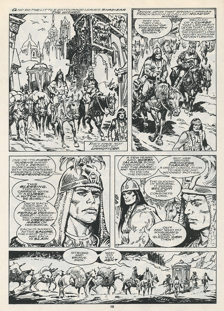 Read online The Savage Sword Of Conan comic -  Issue #217 - 20
