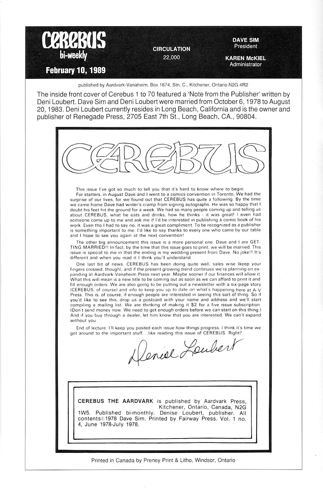 Cerebus issue 6 - Page 2