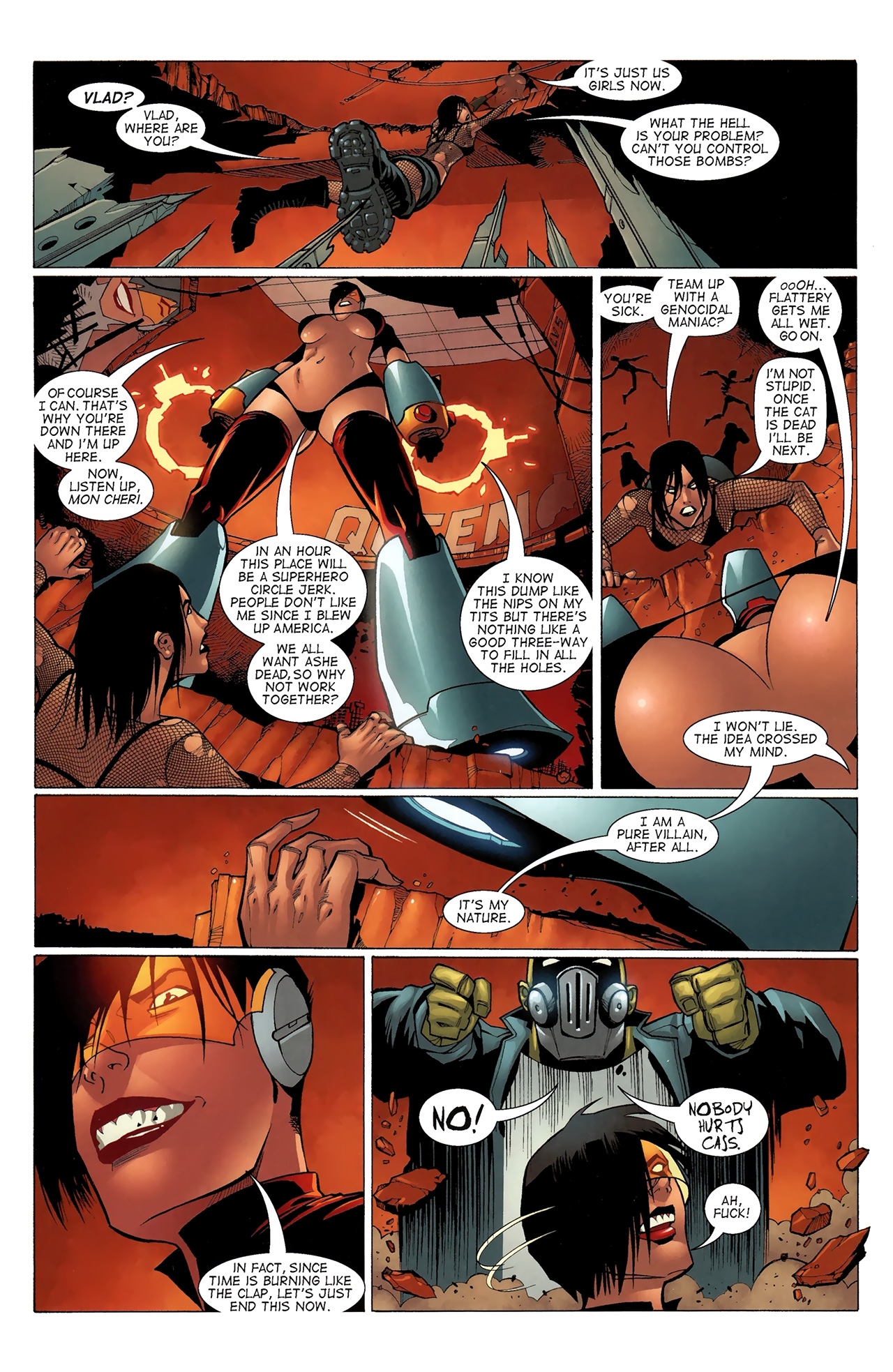 Read online Bomb Queen vs. Hack/Slash comic -  Issue # Full - 12