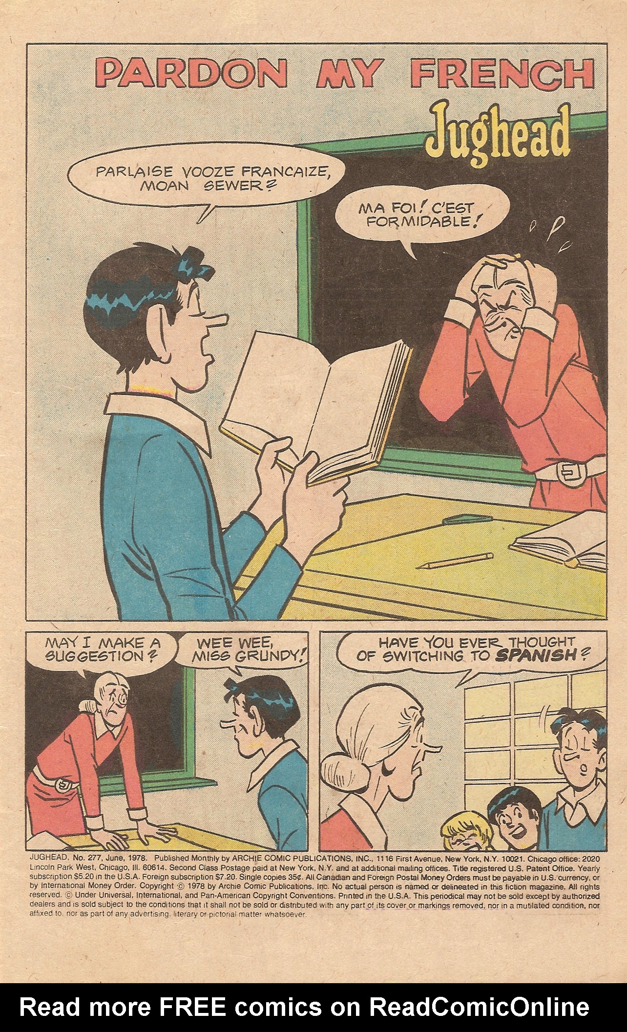 Read online Jughead (1965) comic -  Issue #277 - 3