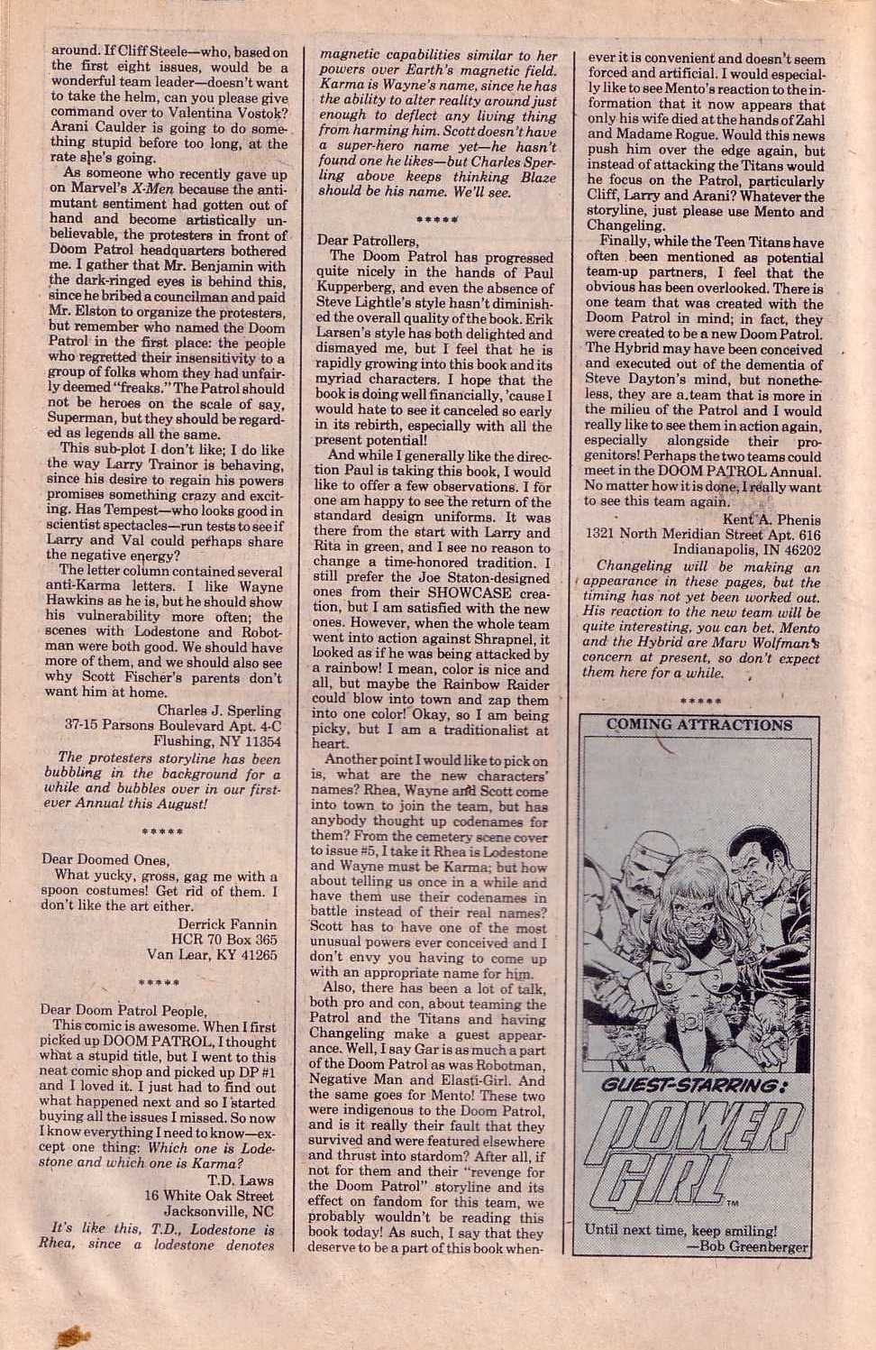 Read online Doom Patrol (1987) comic -  Issue #12 - 25