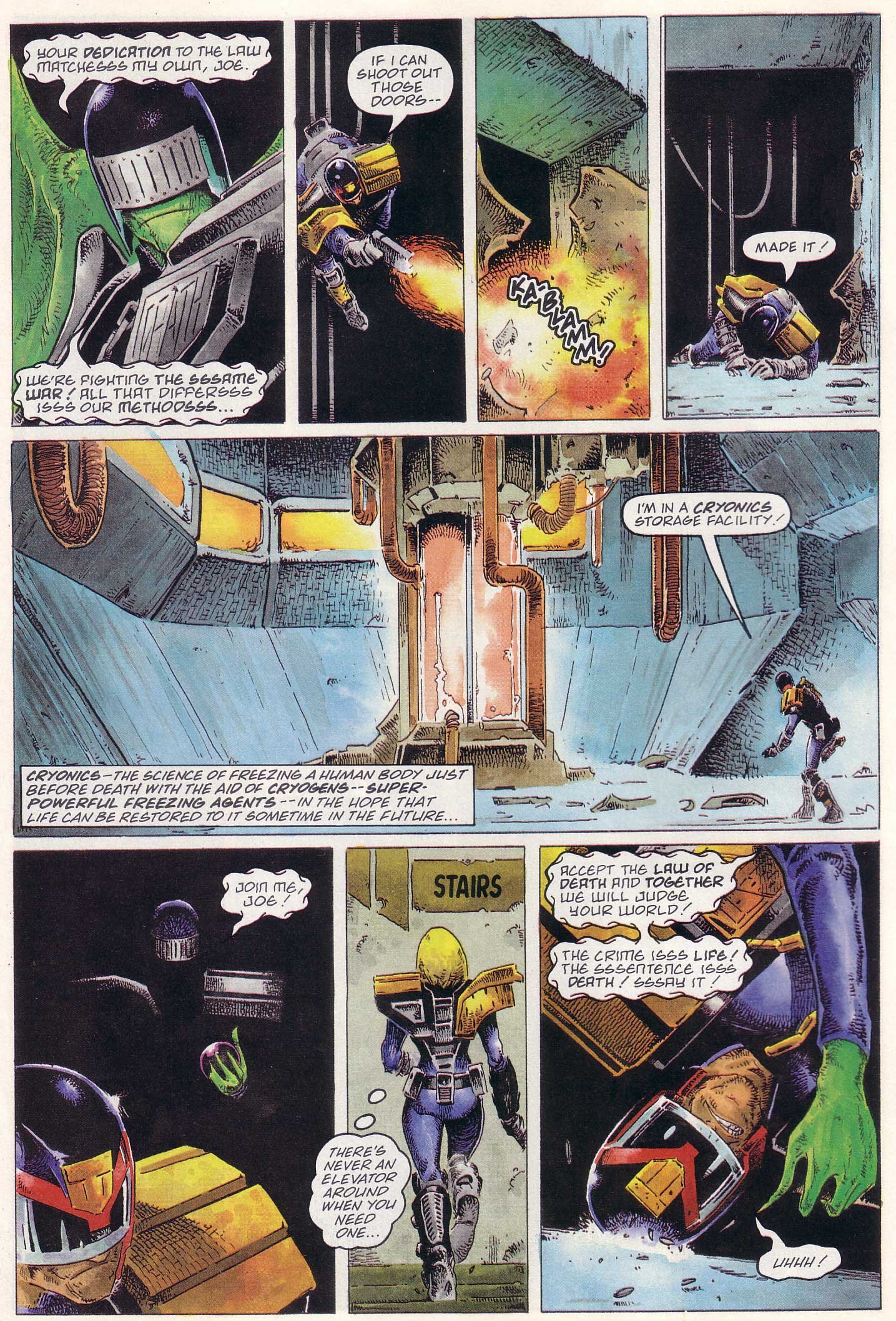 Read online Judge Dredd Lawman of the Future comic -  Issue #10 - 10